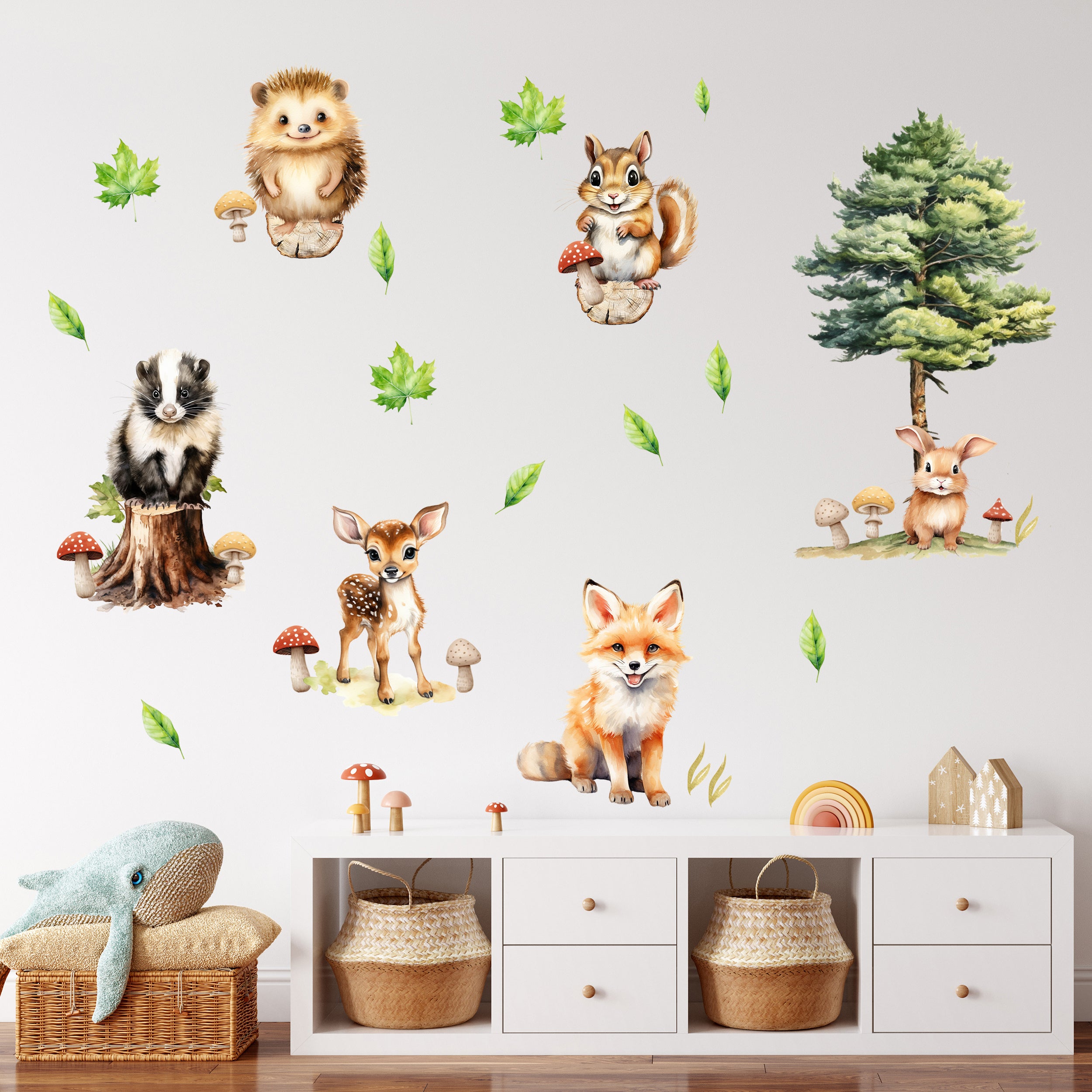 Wandtattoo Waldtiere