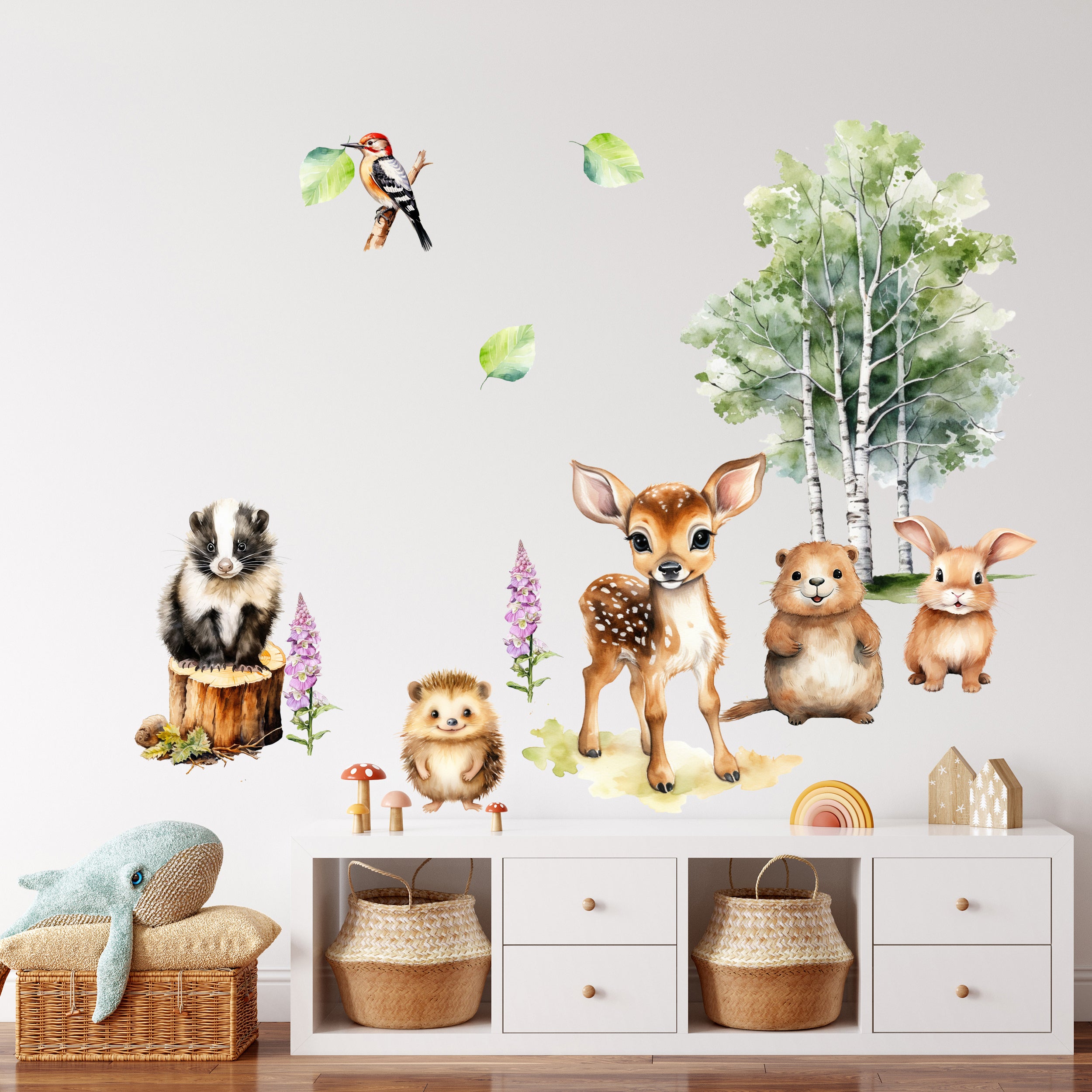 Wandtattoo Waldtiere