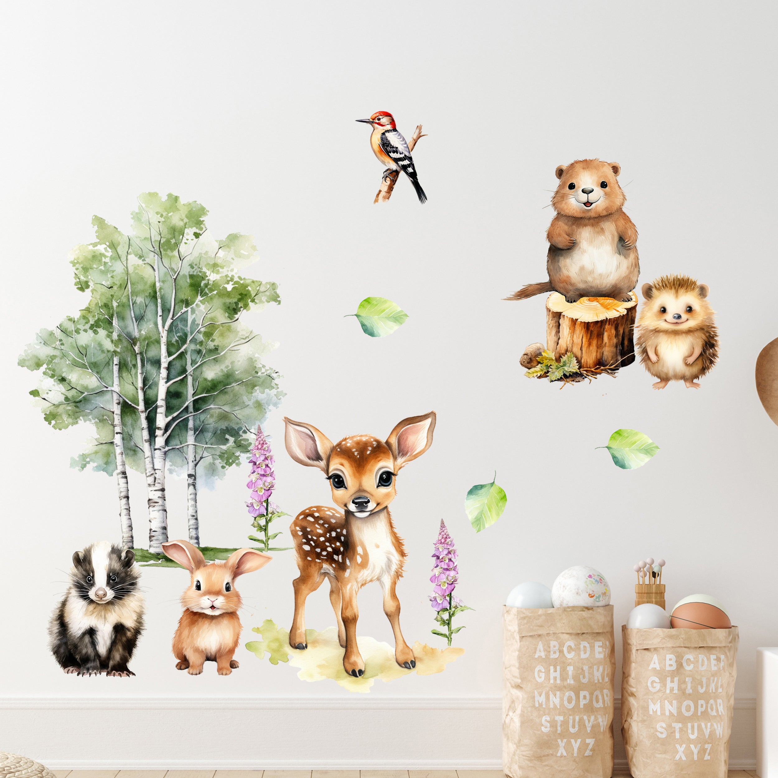 Wandtattoo Waldtiere
