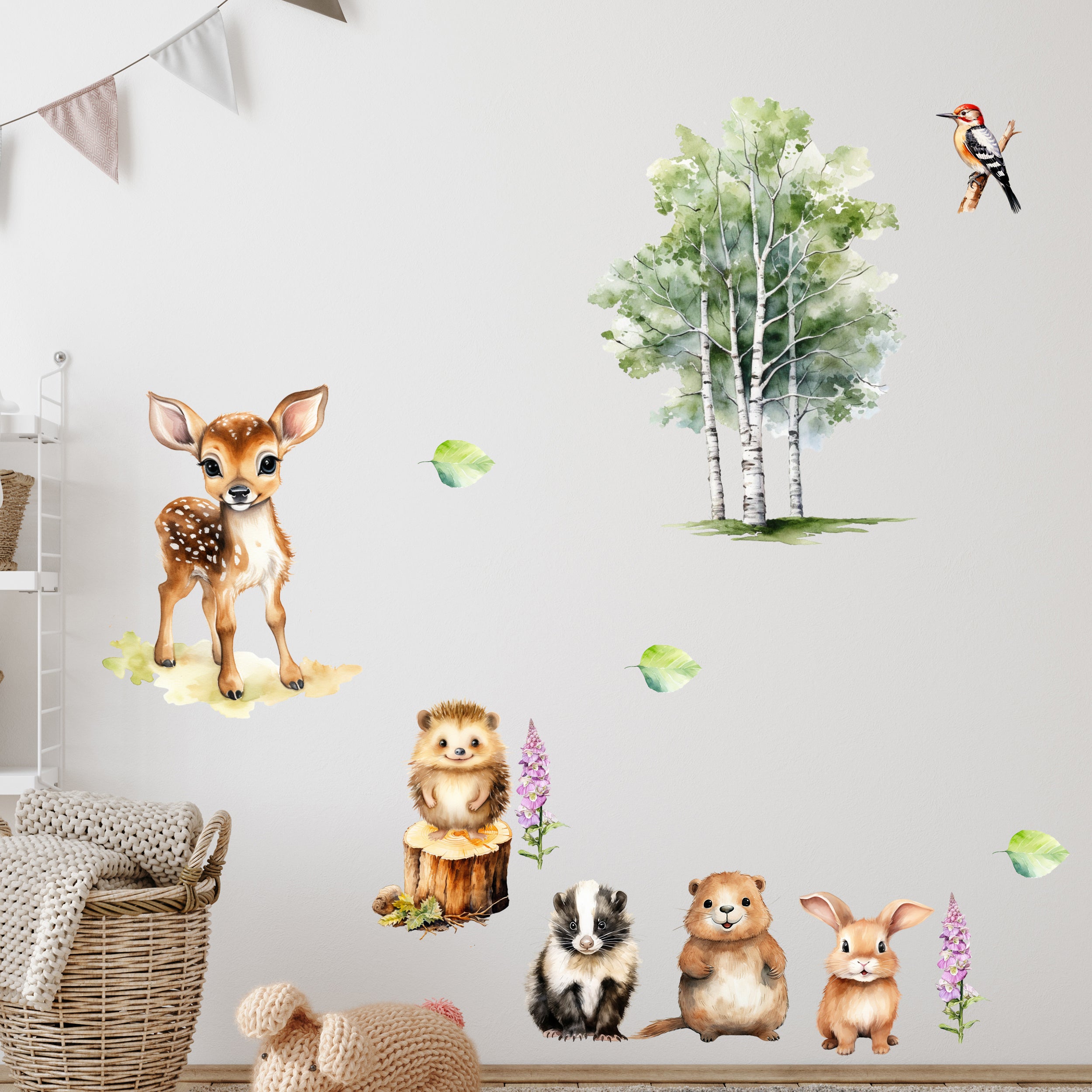 Wandtattoo Waldtiere