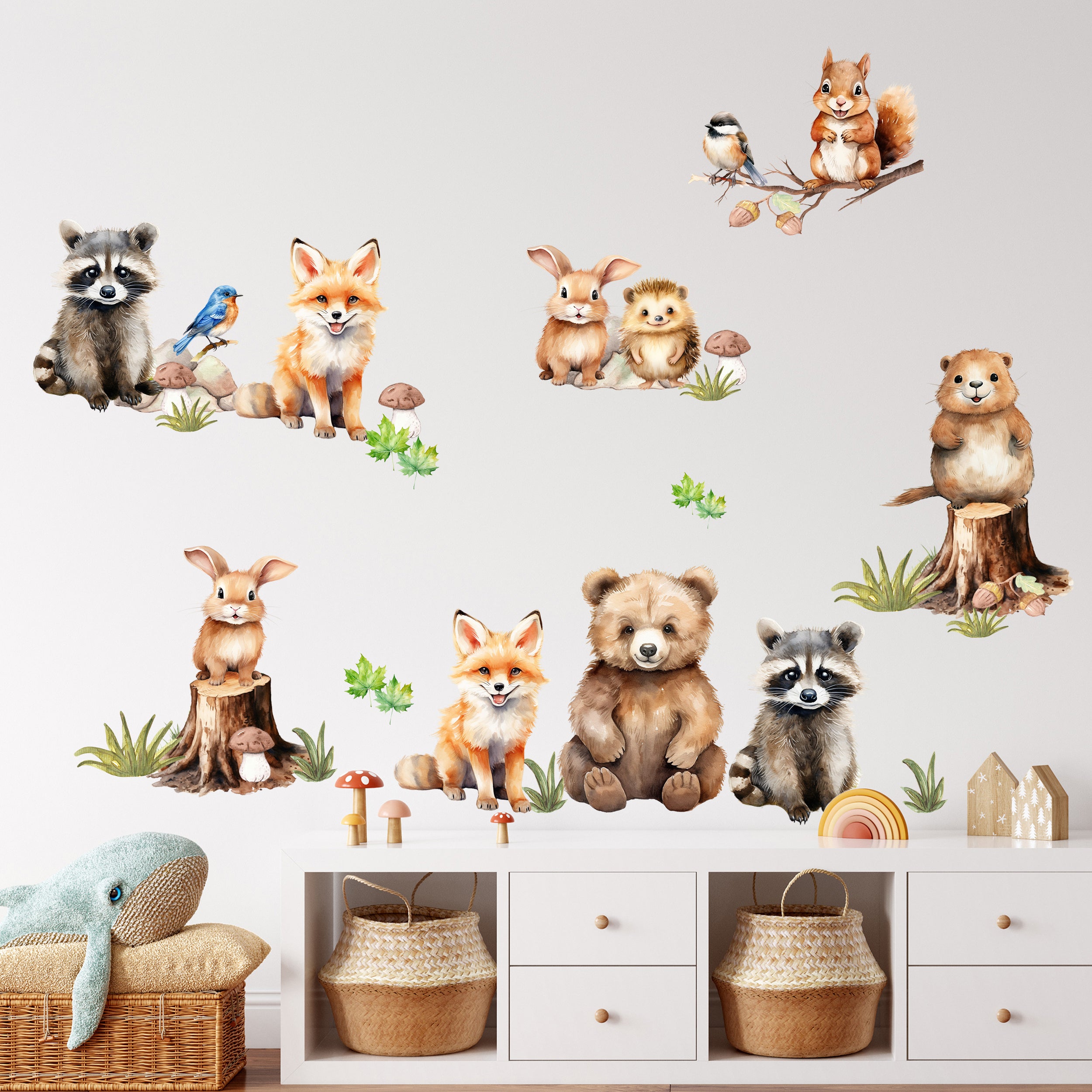 Wandtattoo Waldtiere
