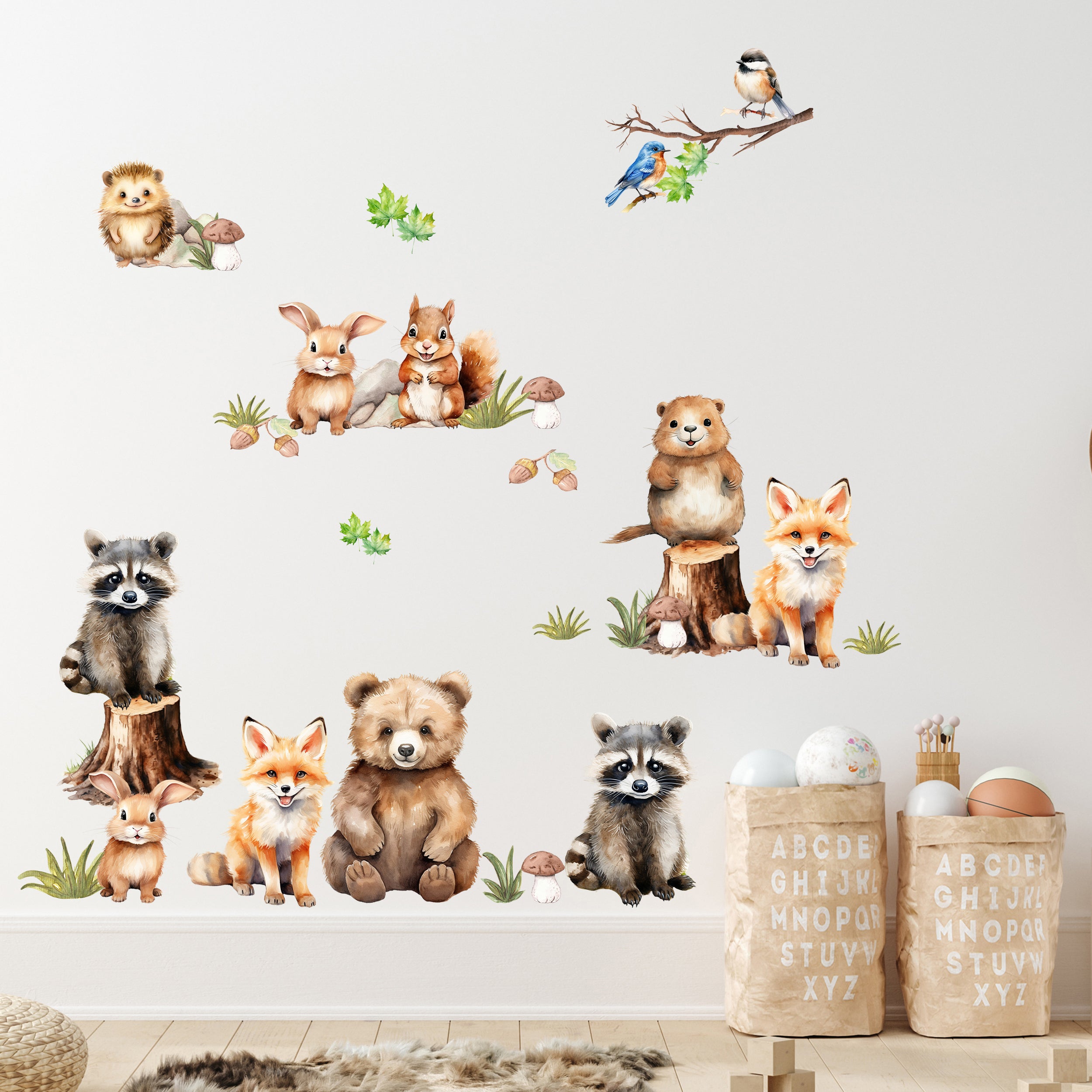 Wandtattoo Waldtiere