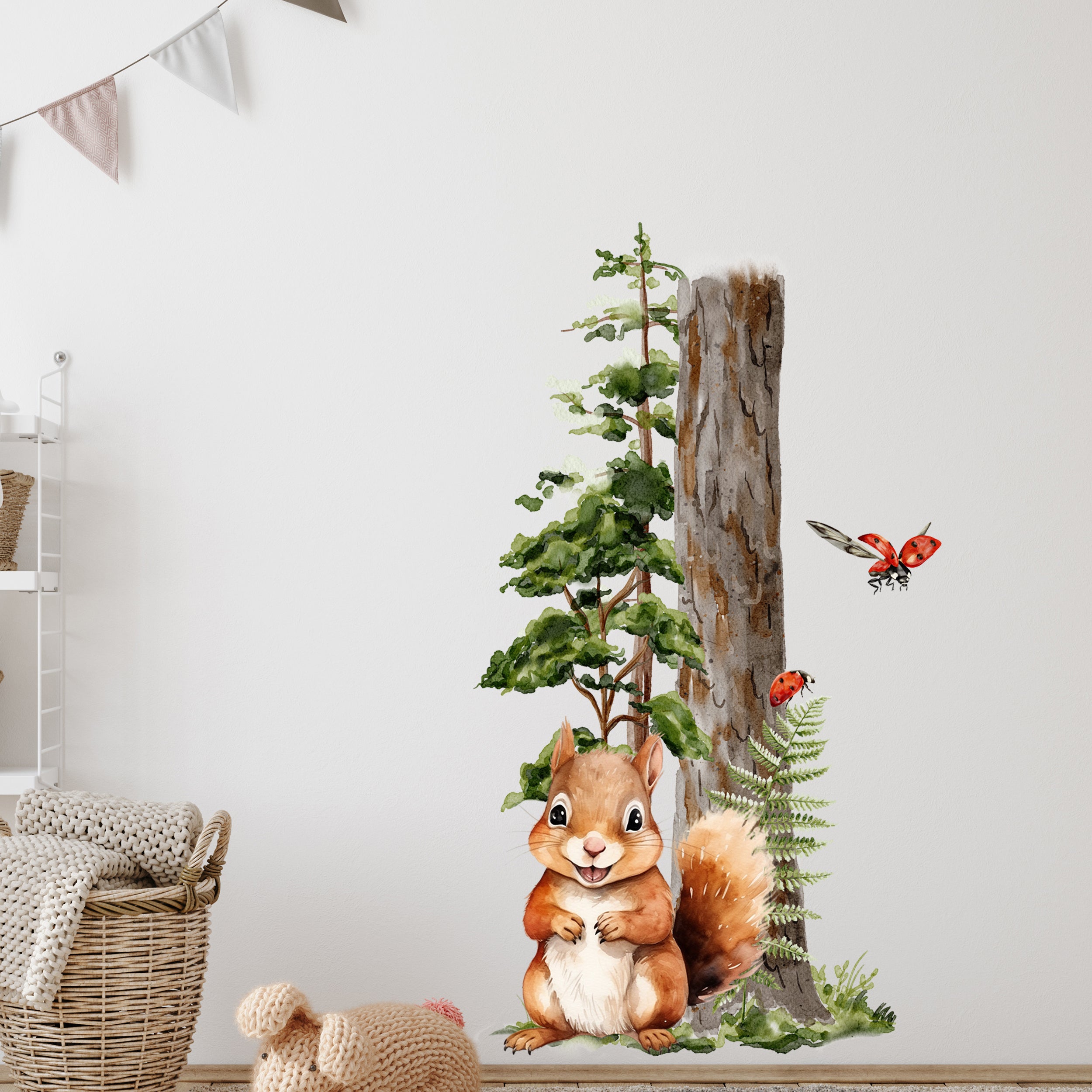 Wandtattoo Eichhörnchen