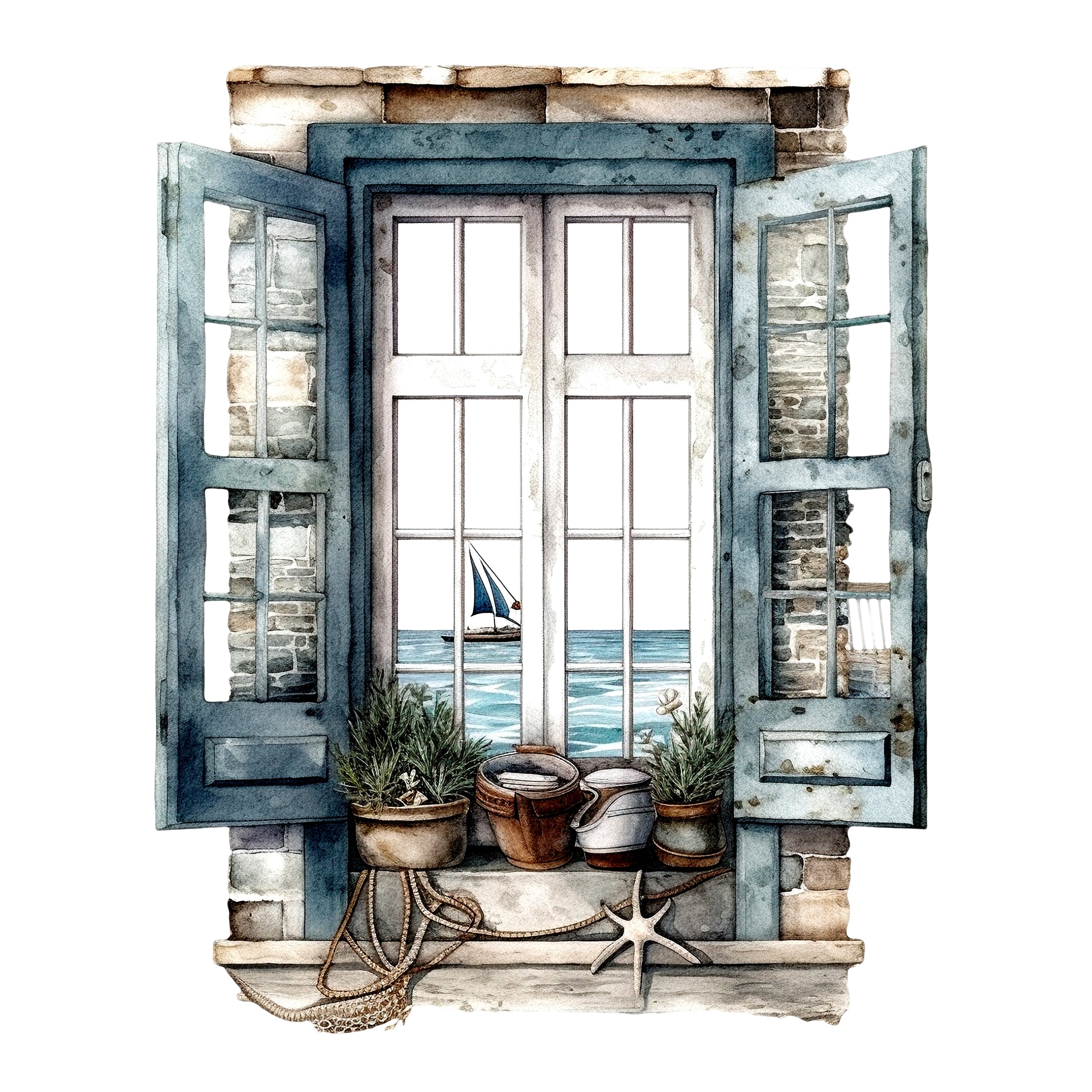 Wandtattoo Fensterblick