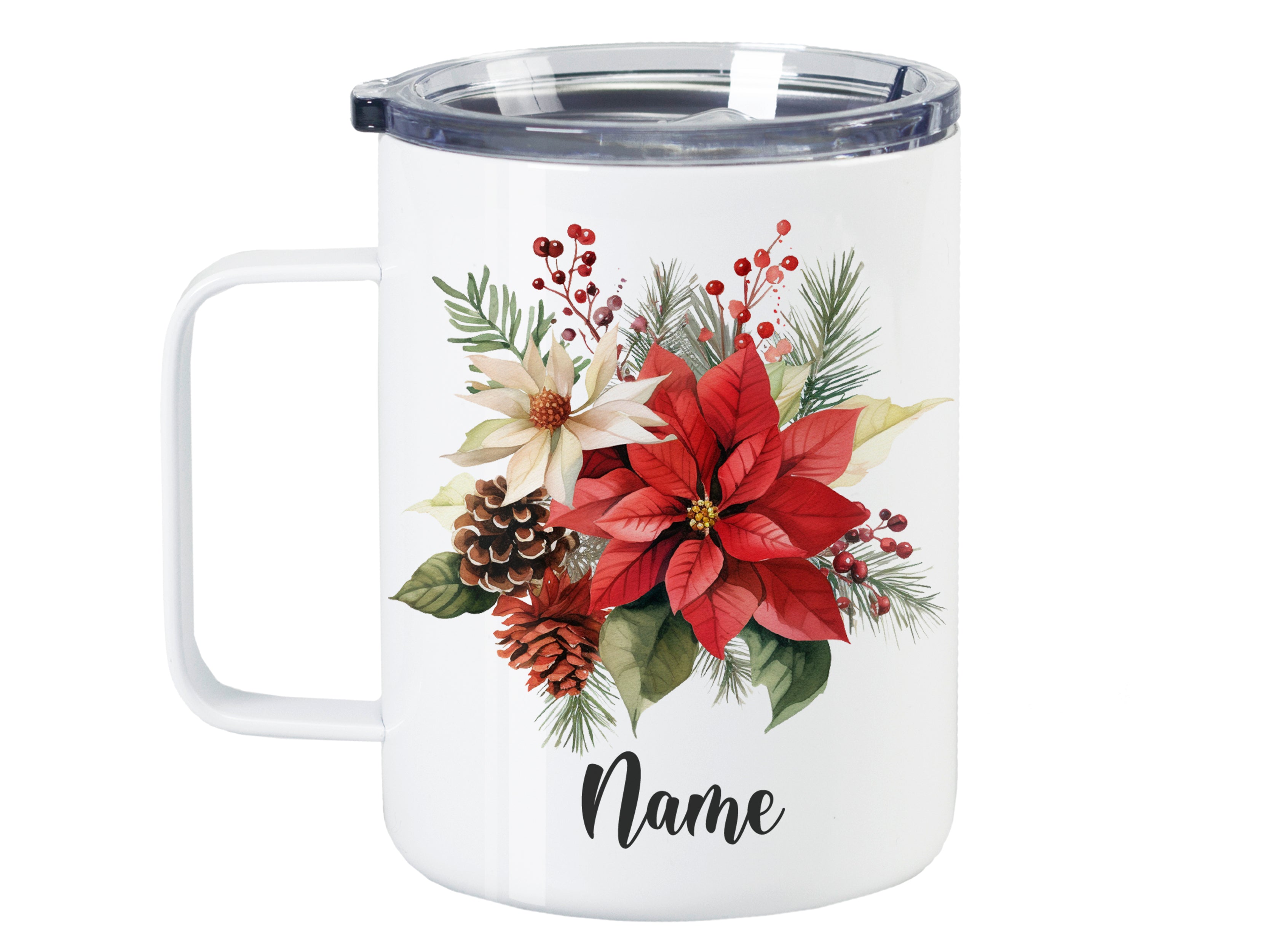 Wanderbecher mit Weihnachtsmotiv