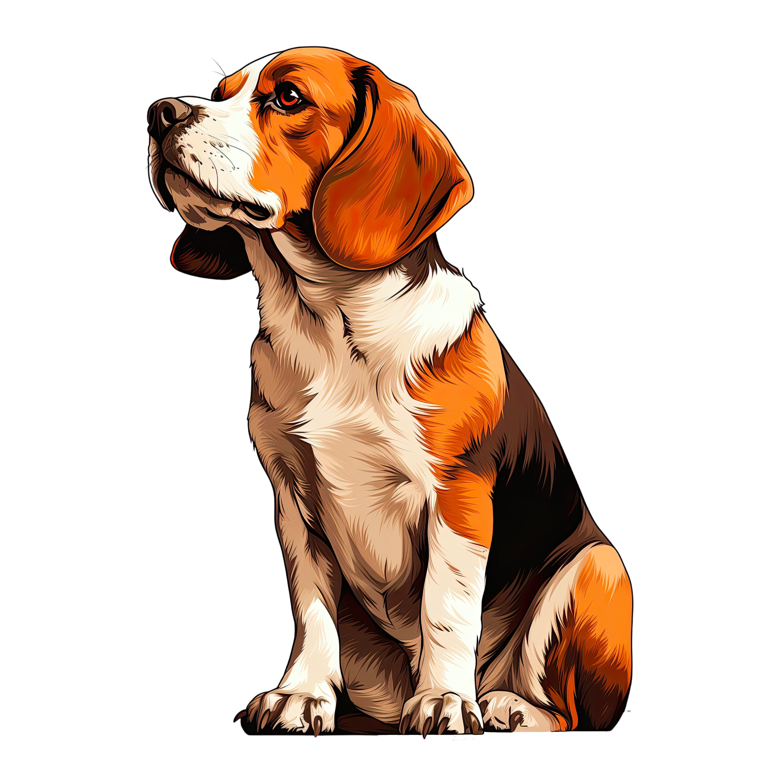 Wandtattoo Beagle