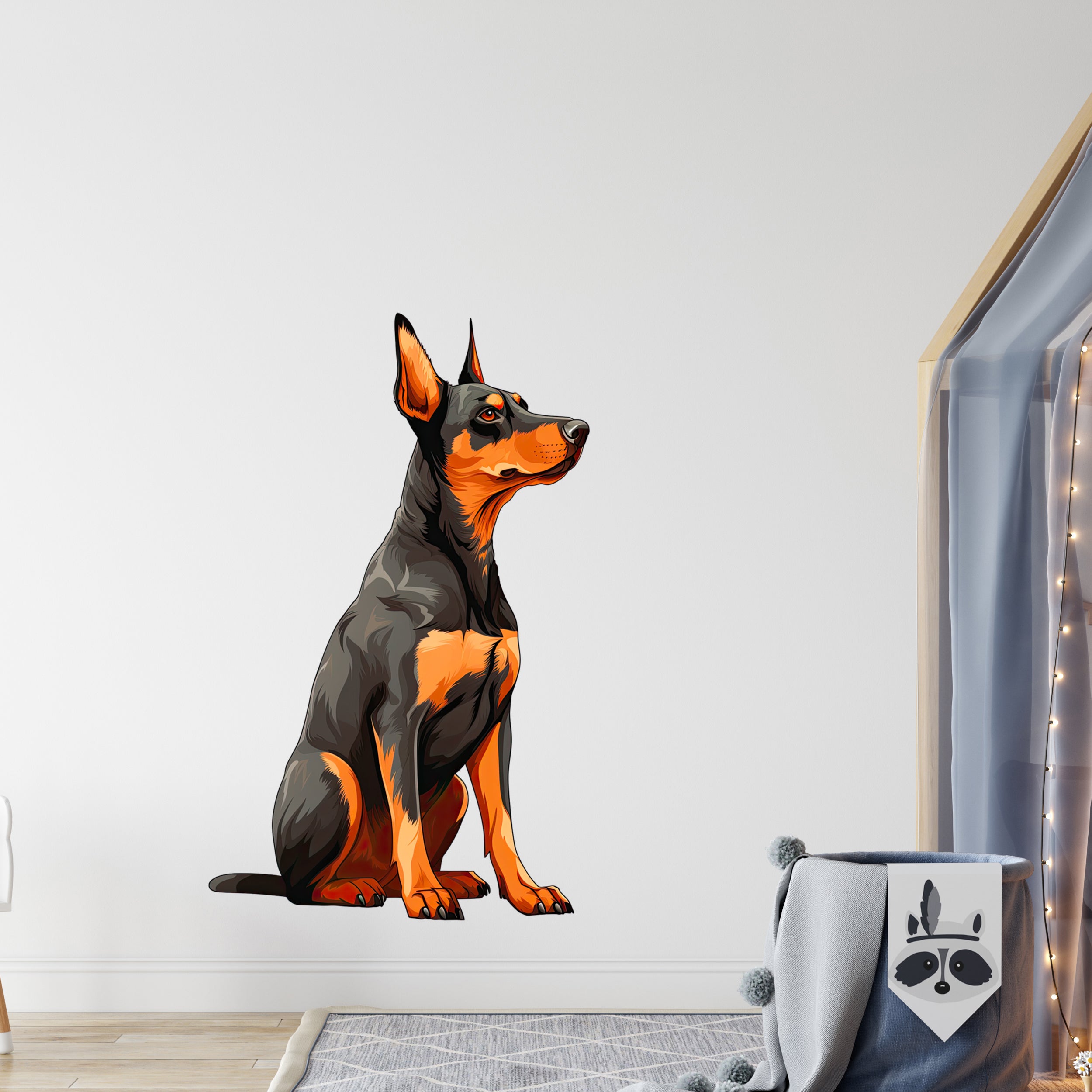 Wandtattoo Dobermann