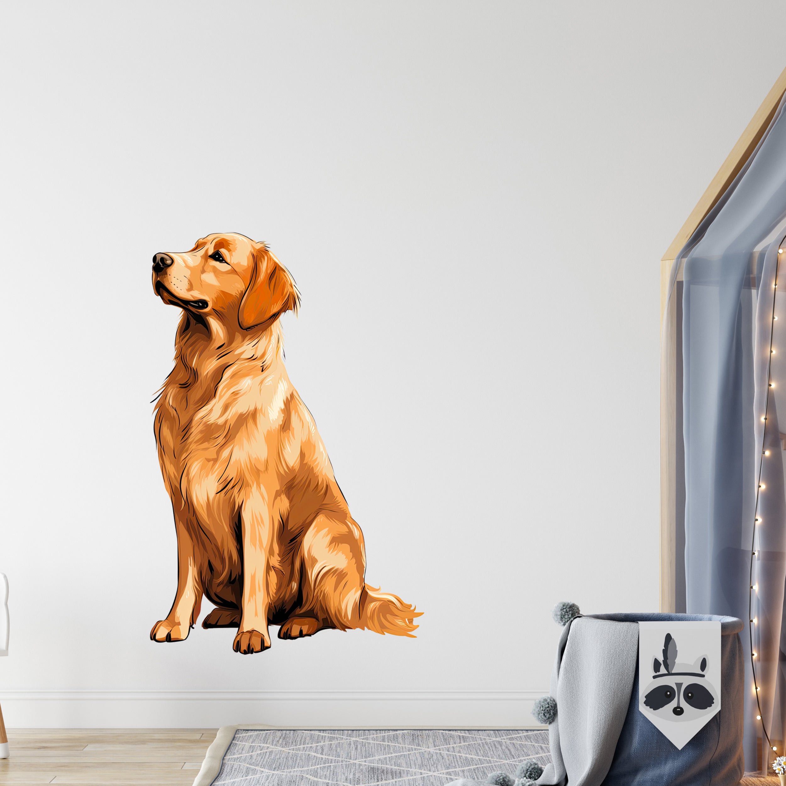 Wandtattoo Golden Retriever