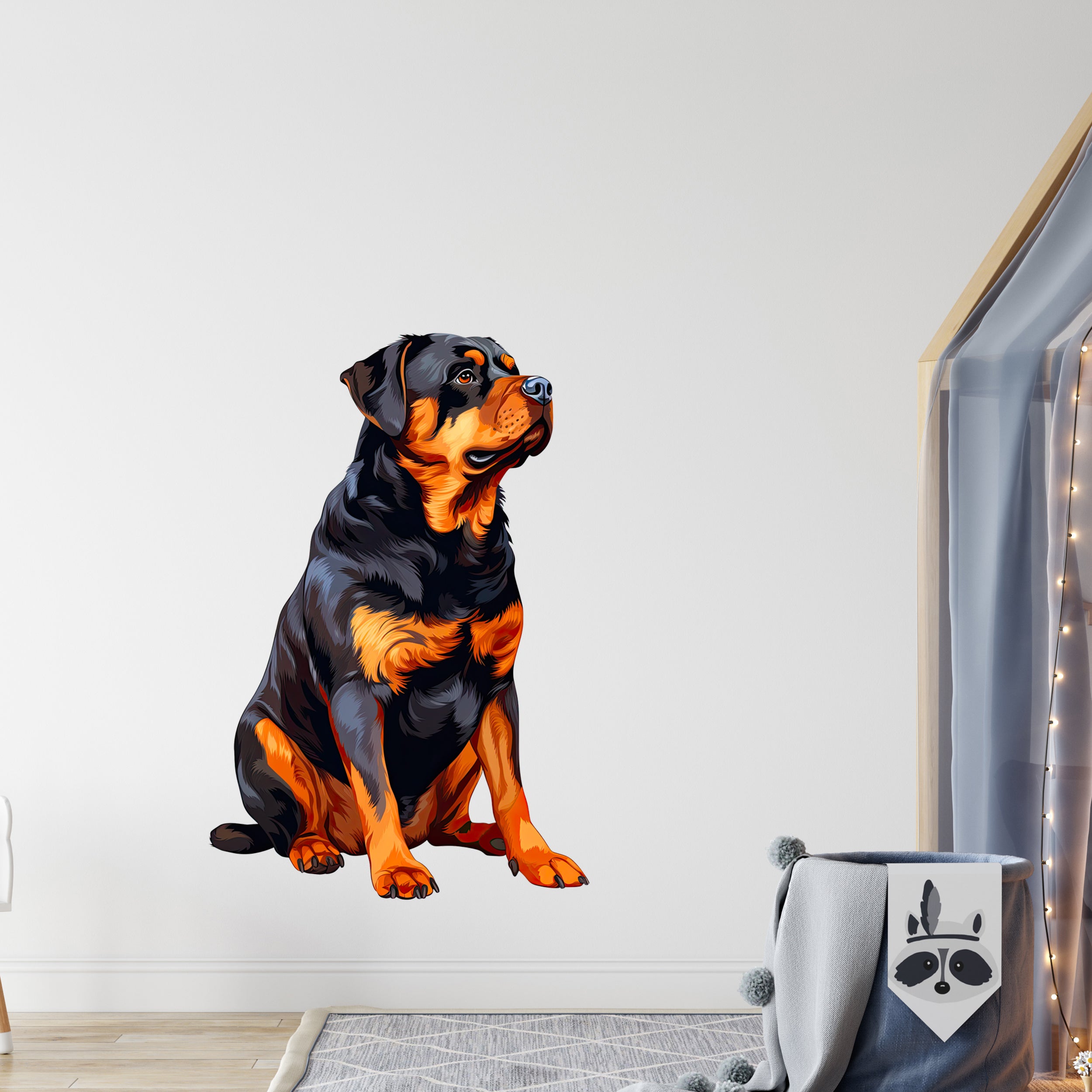 Wandtattoo Rottweiler