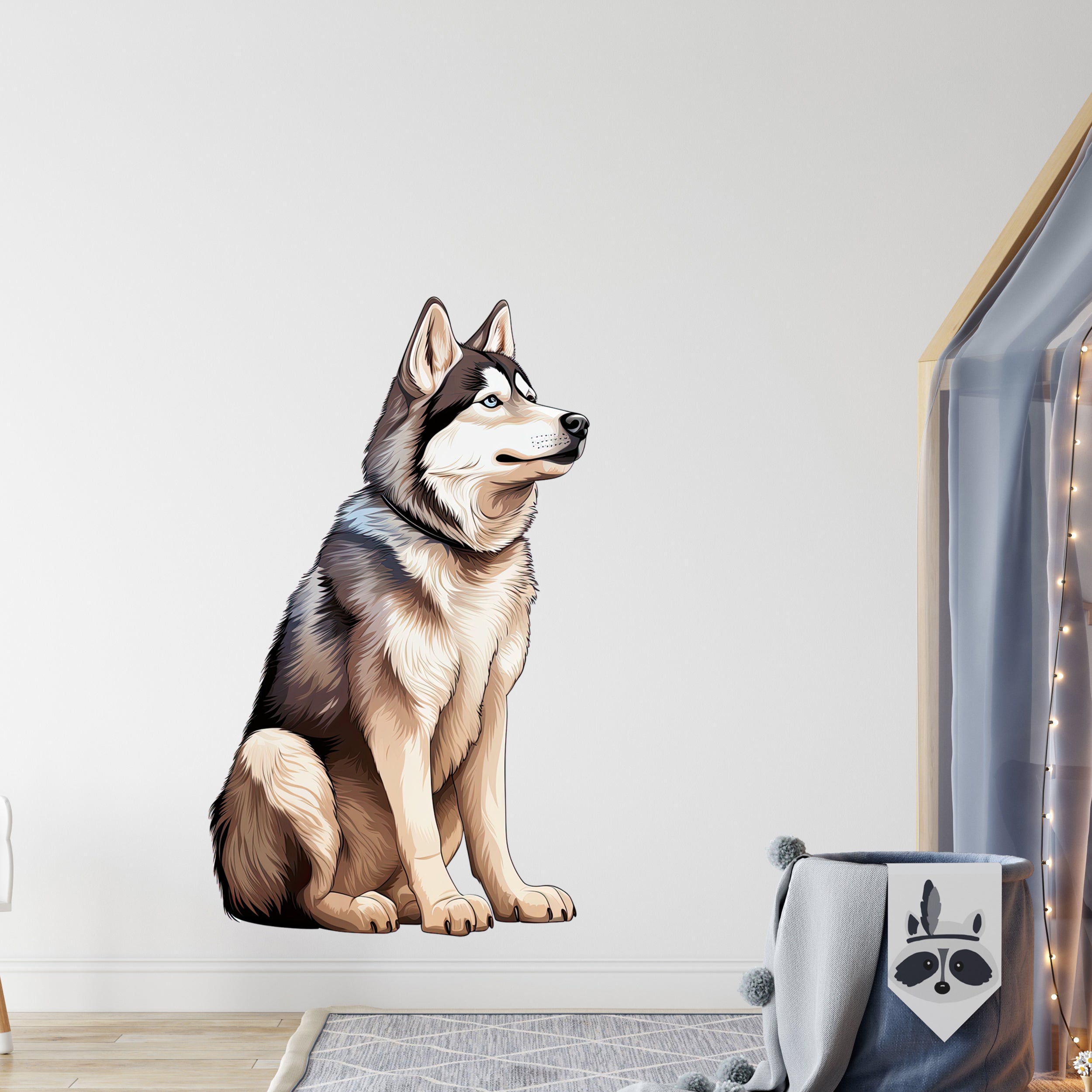 Wandtattoo Husky