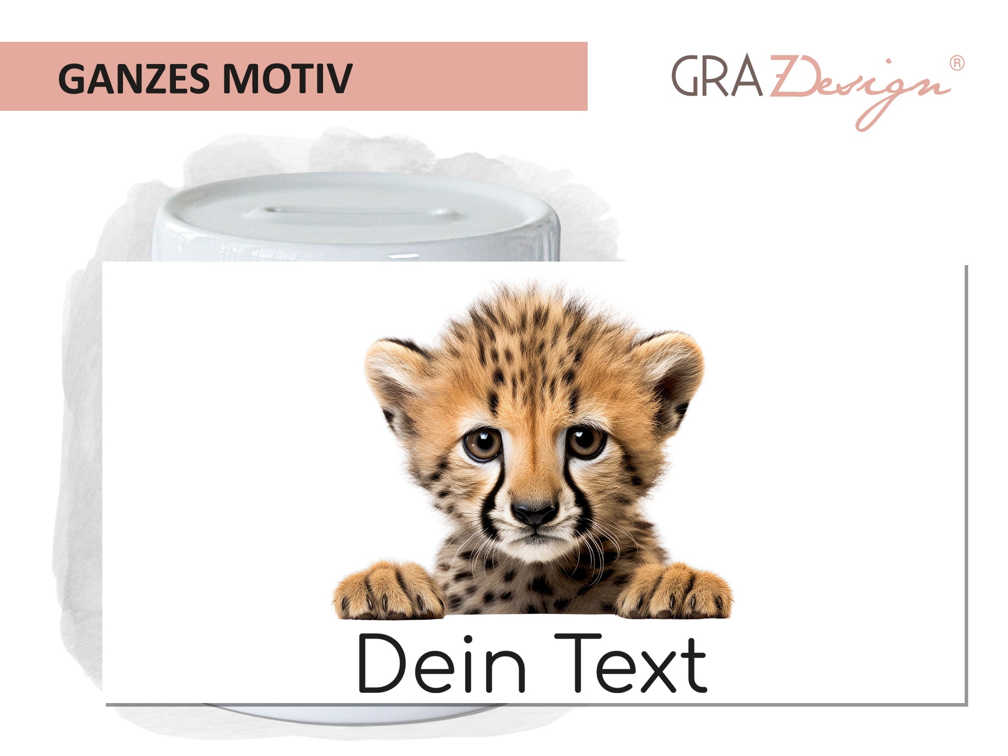 Spardose Gepard