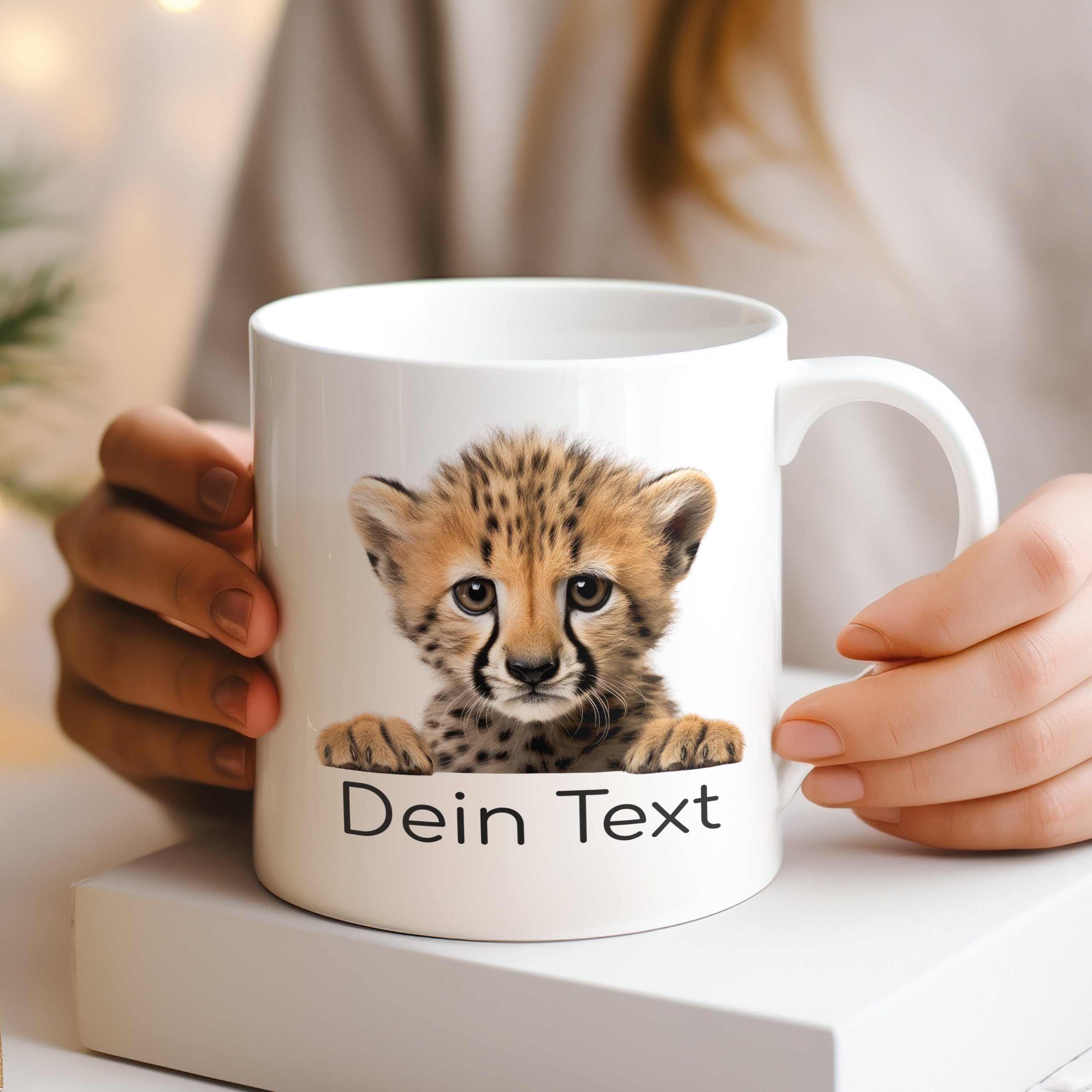 Tasse mit Gepard