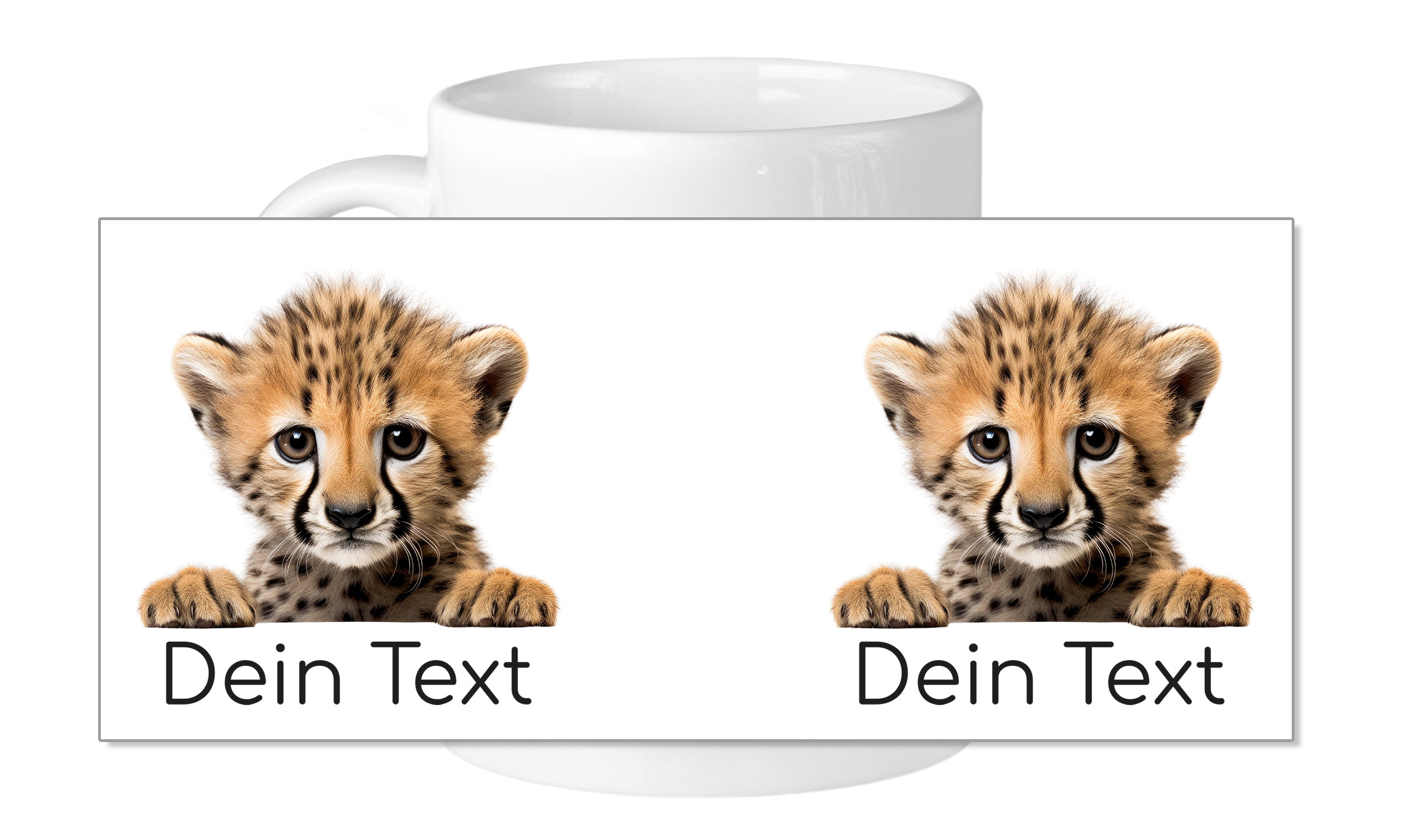Tasse mit Gepard