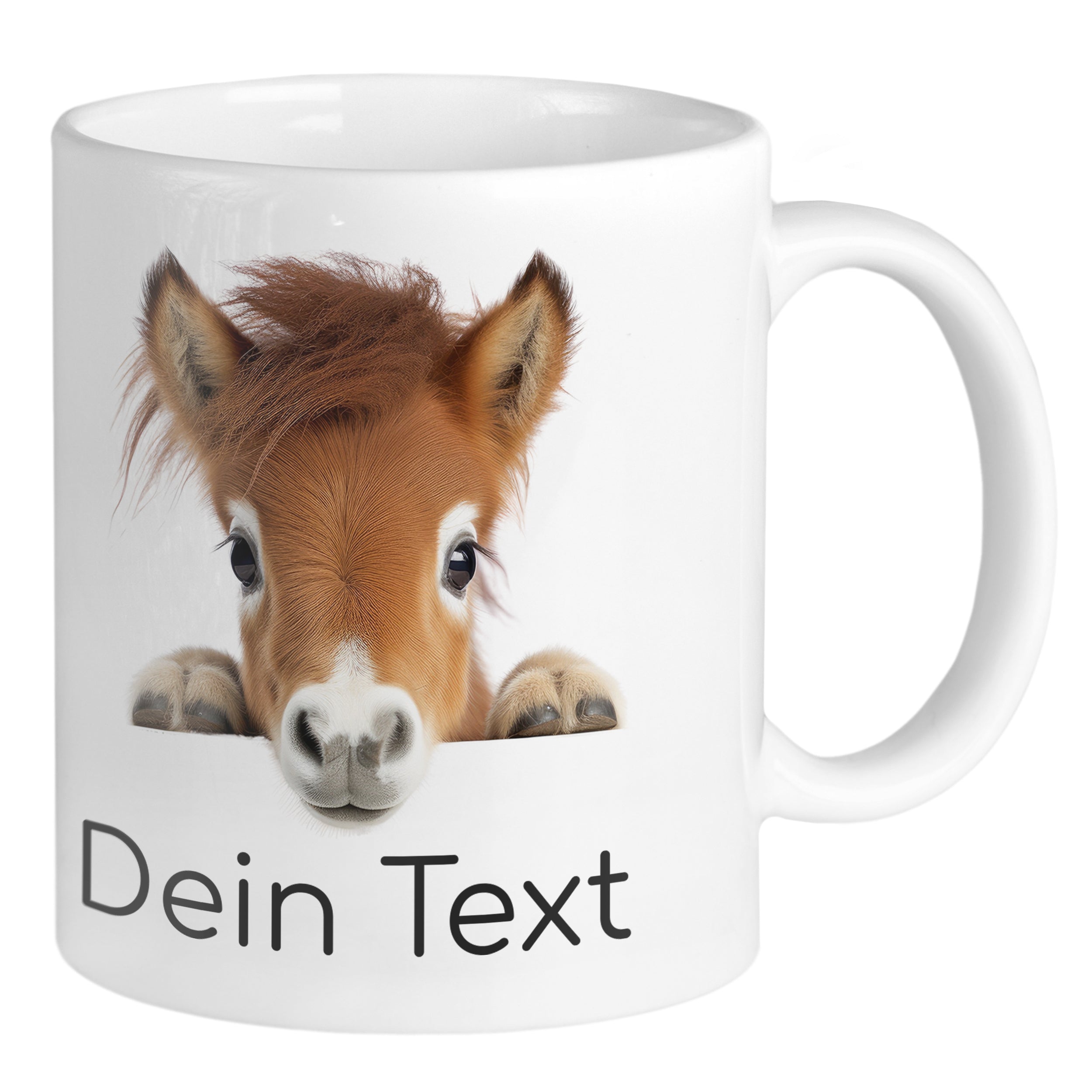 Tasse mit Pferdemotiv