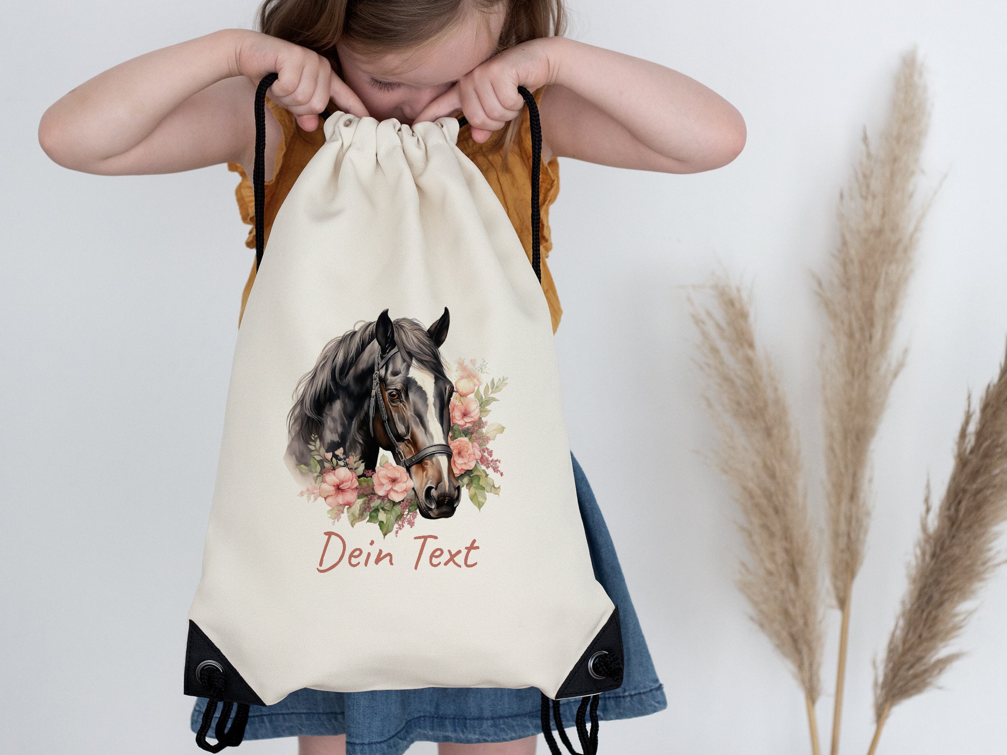 Turnbeutel Pferde-Motiv