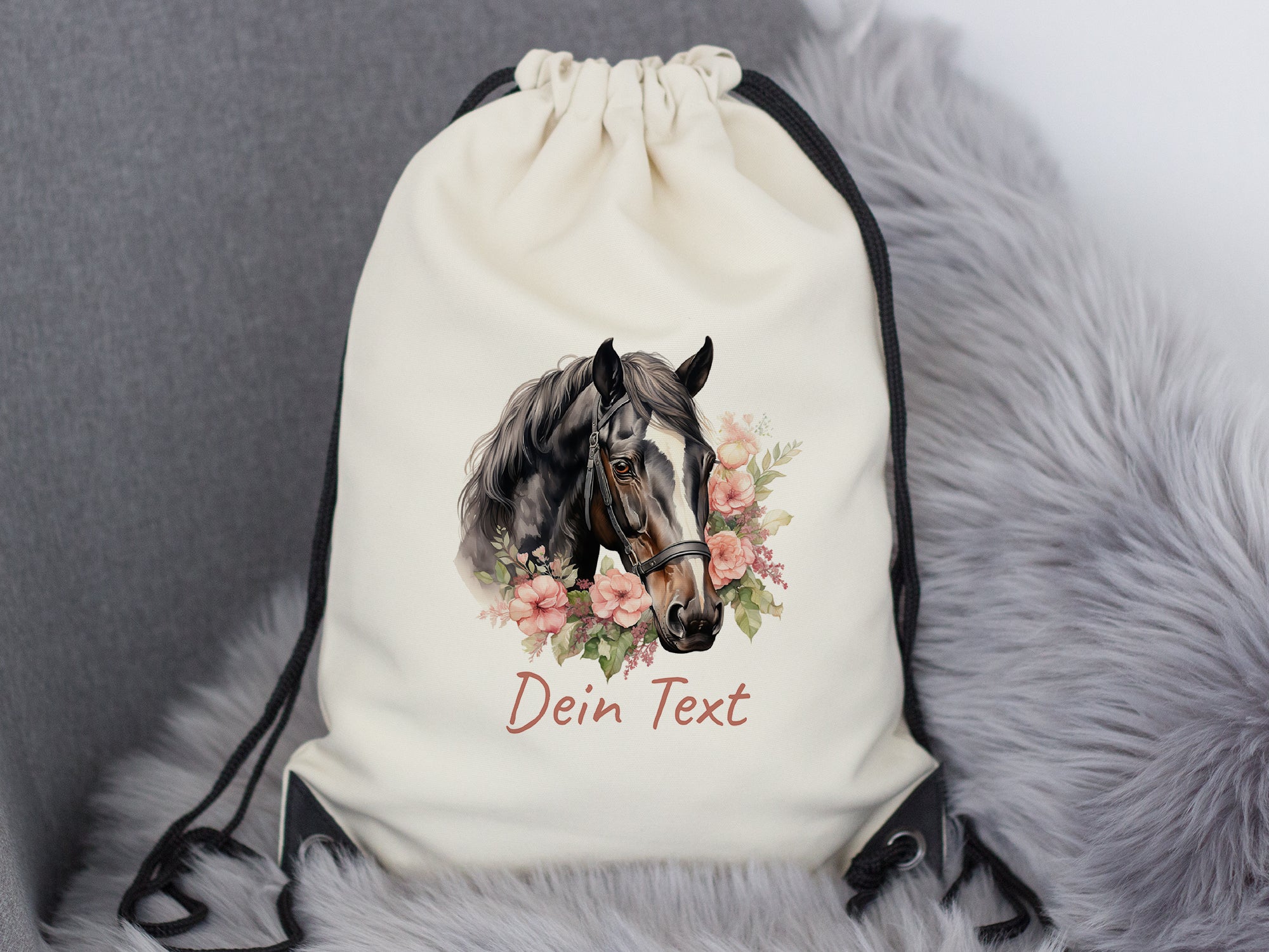Turnbeutel Pferde-Motiv