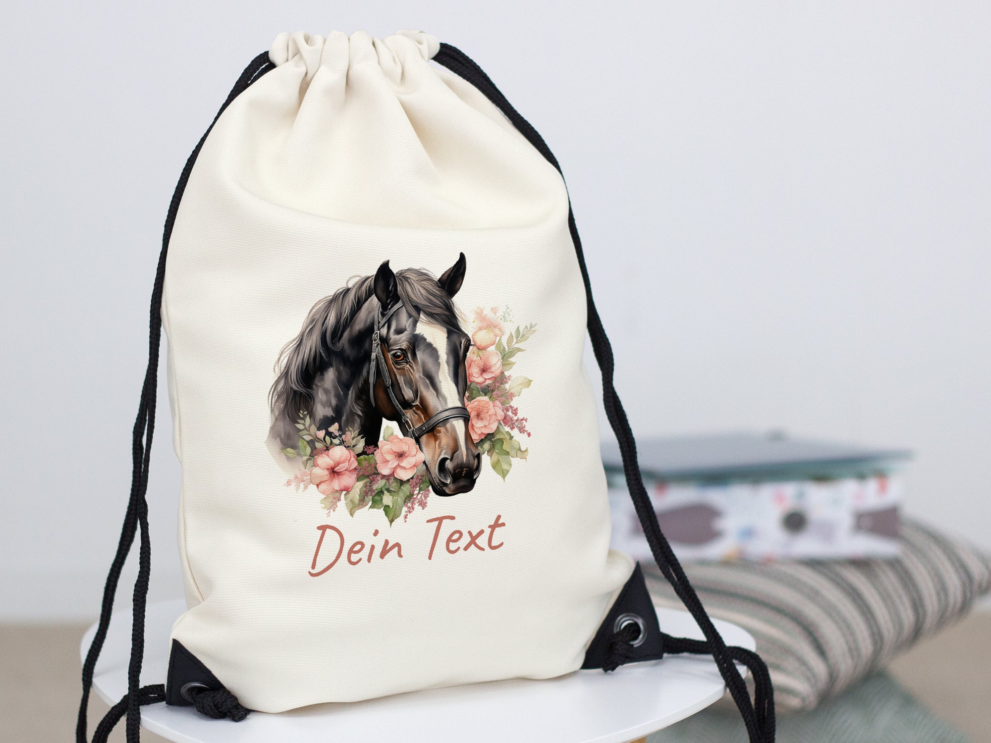 Turnbeutel Pferde-Motiv