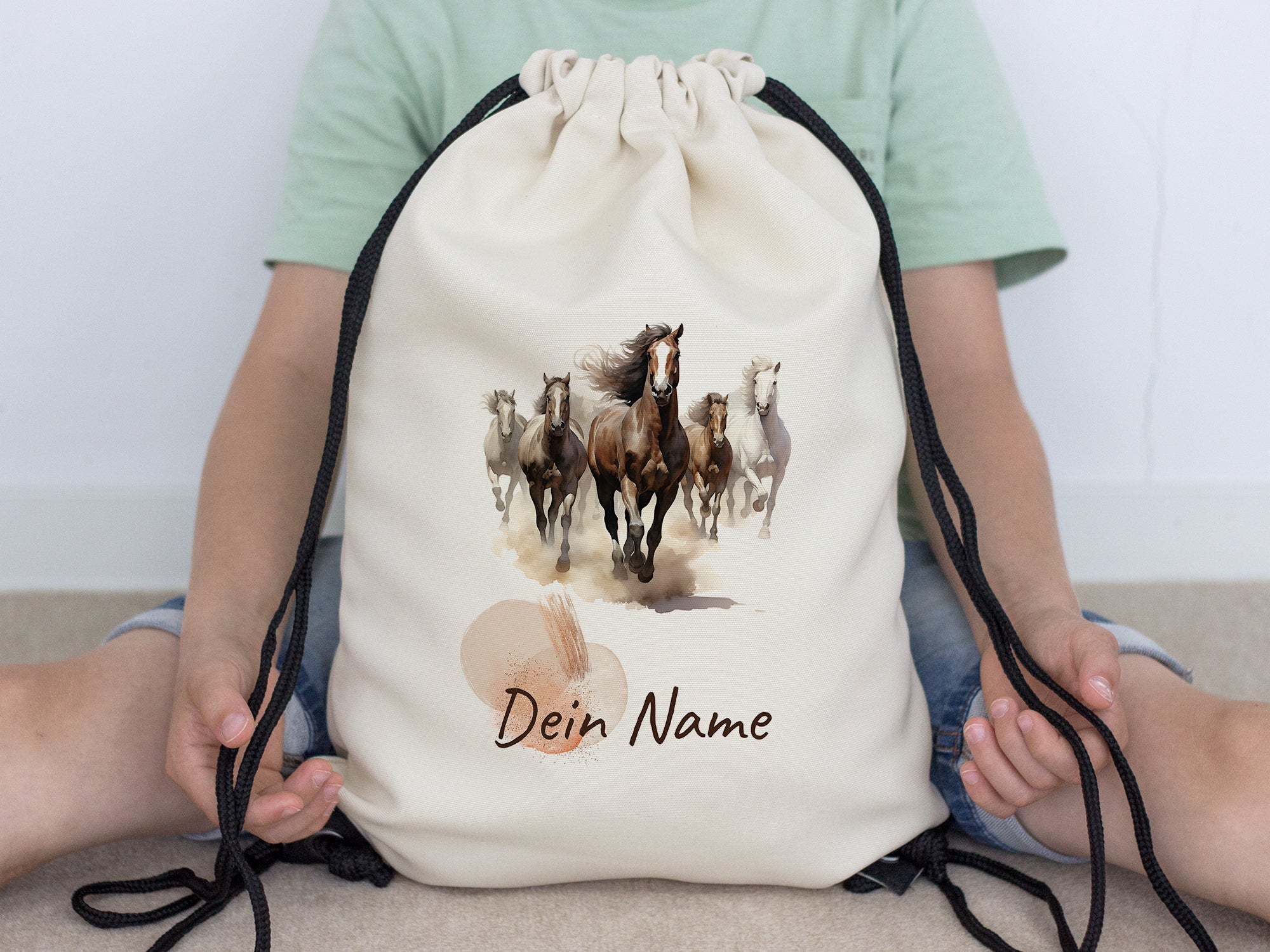 Turnbeutel Pferde