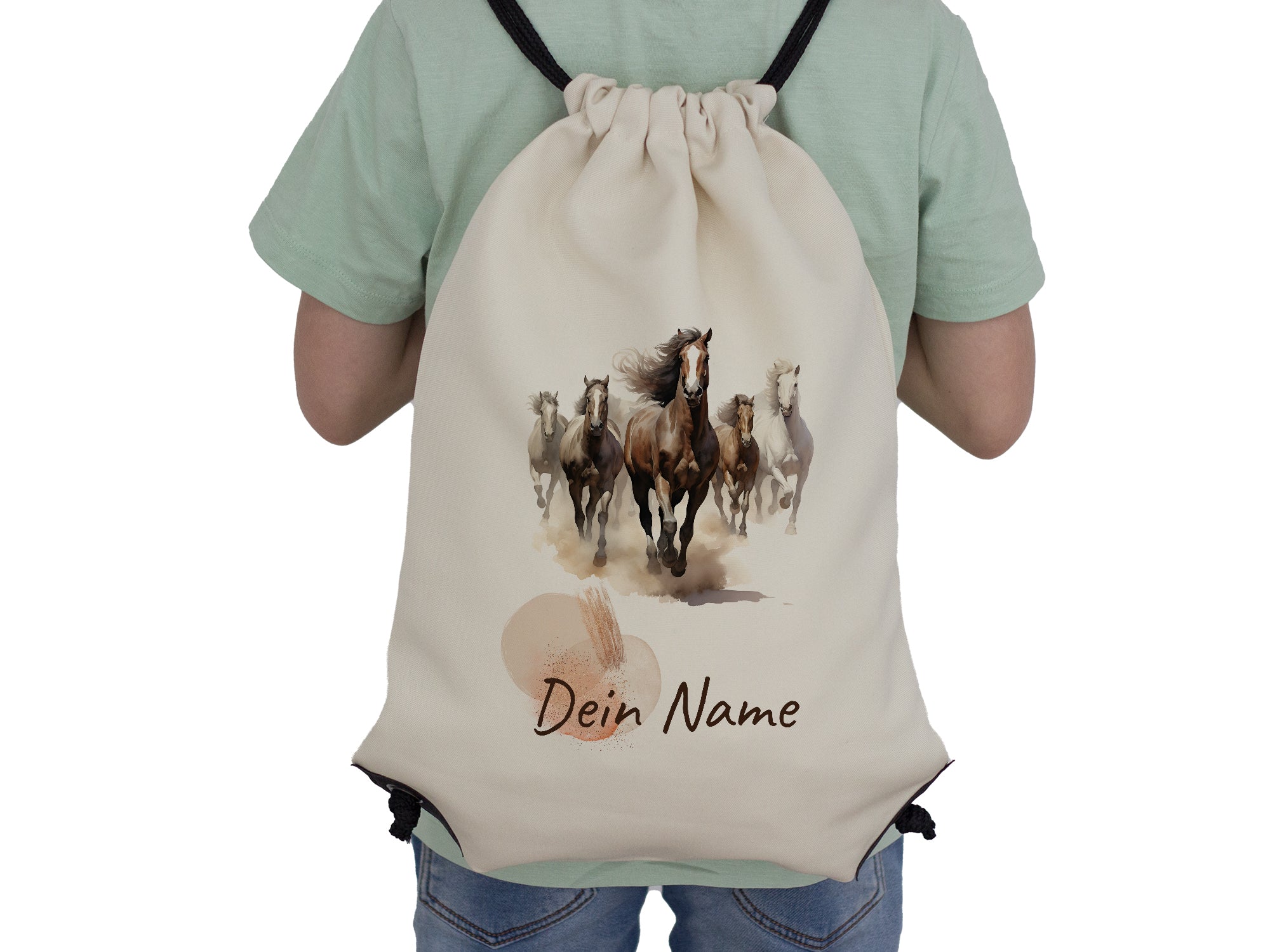 Turnbeutel Pferde