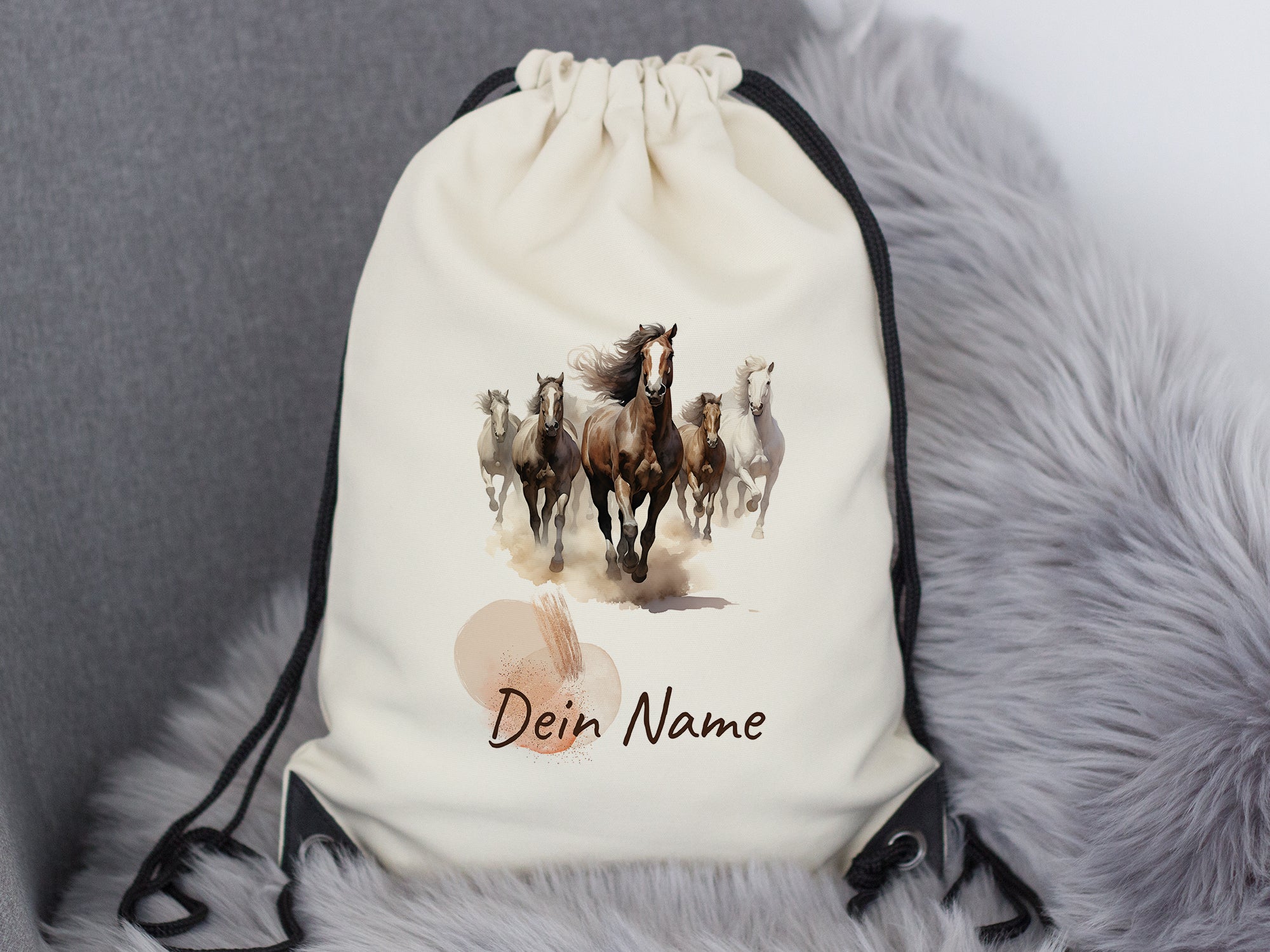 Turnbeutel Pferde