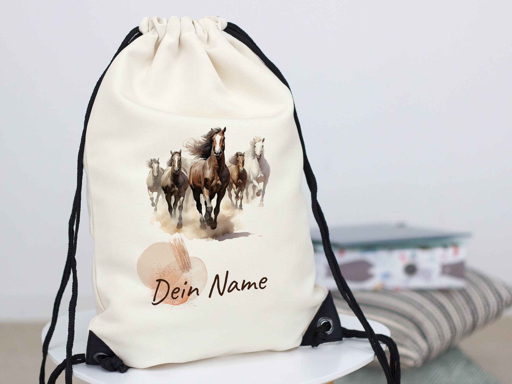 Turnbeutel Pferde