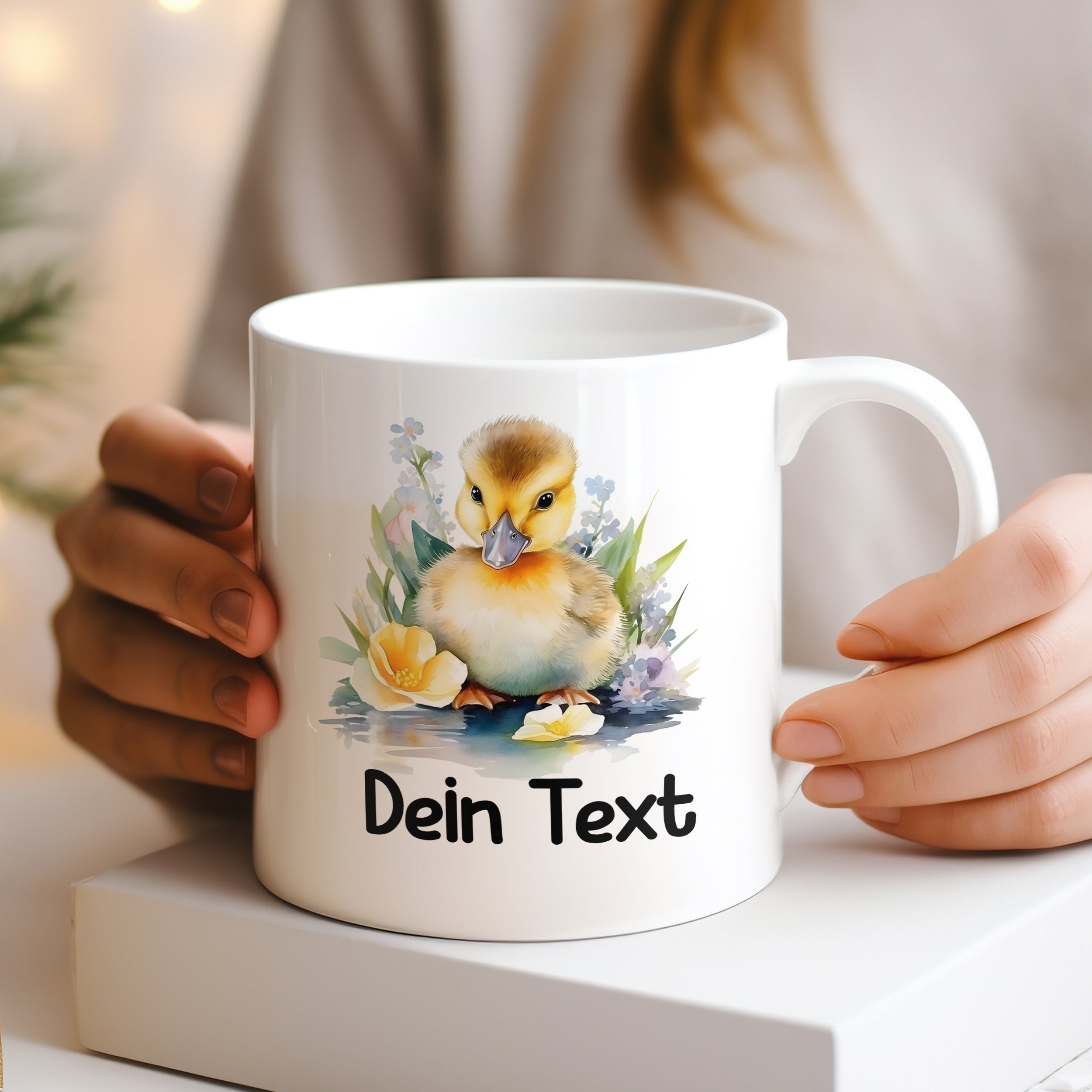 Tasse mit Entenküken