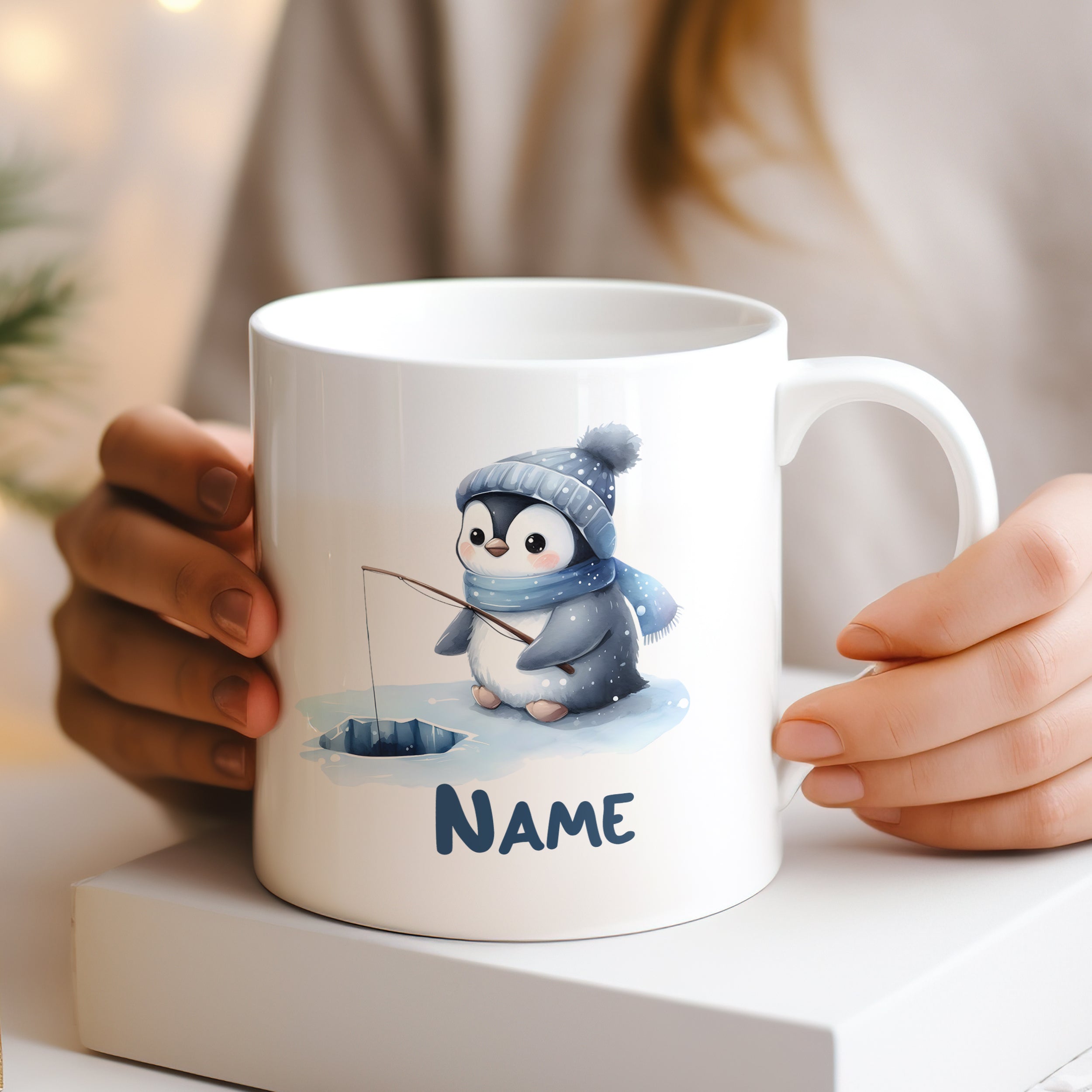 Tasse Pinguin Angler