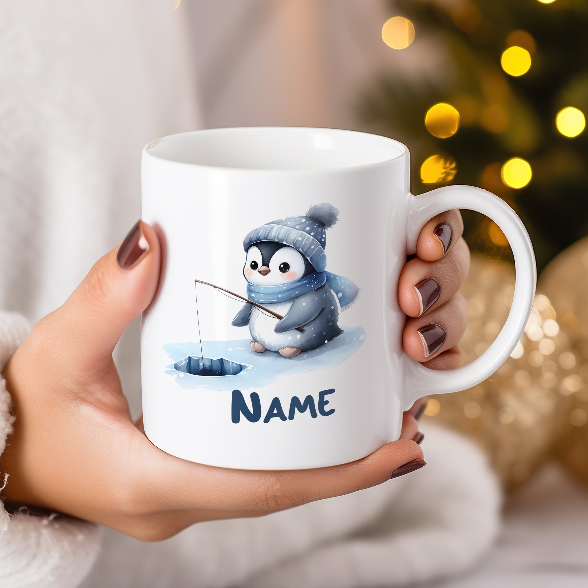 Tasse Pinguin Angler