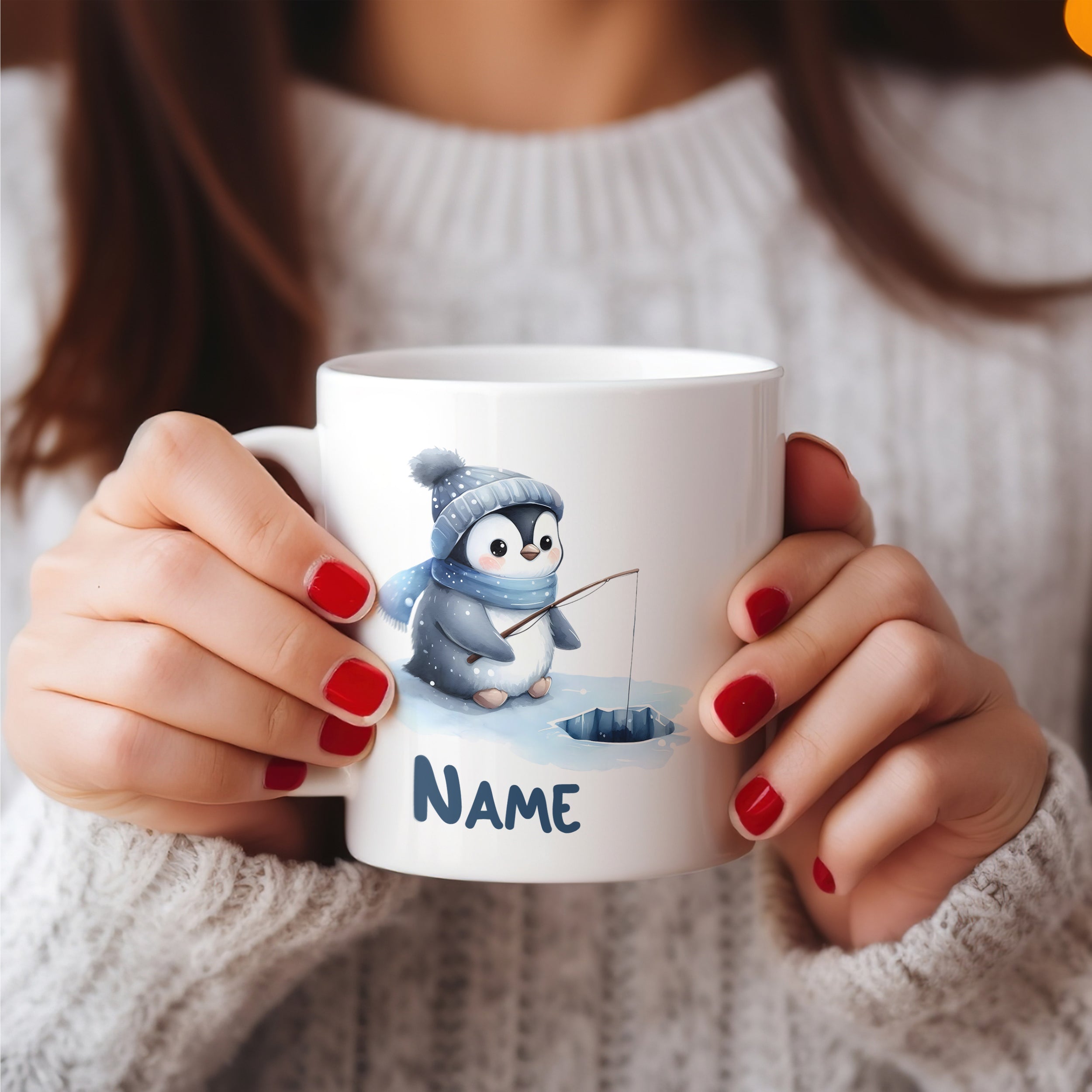 Tasse Pinguin Angler