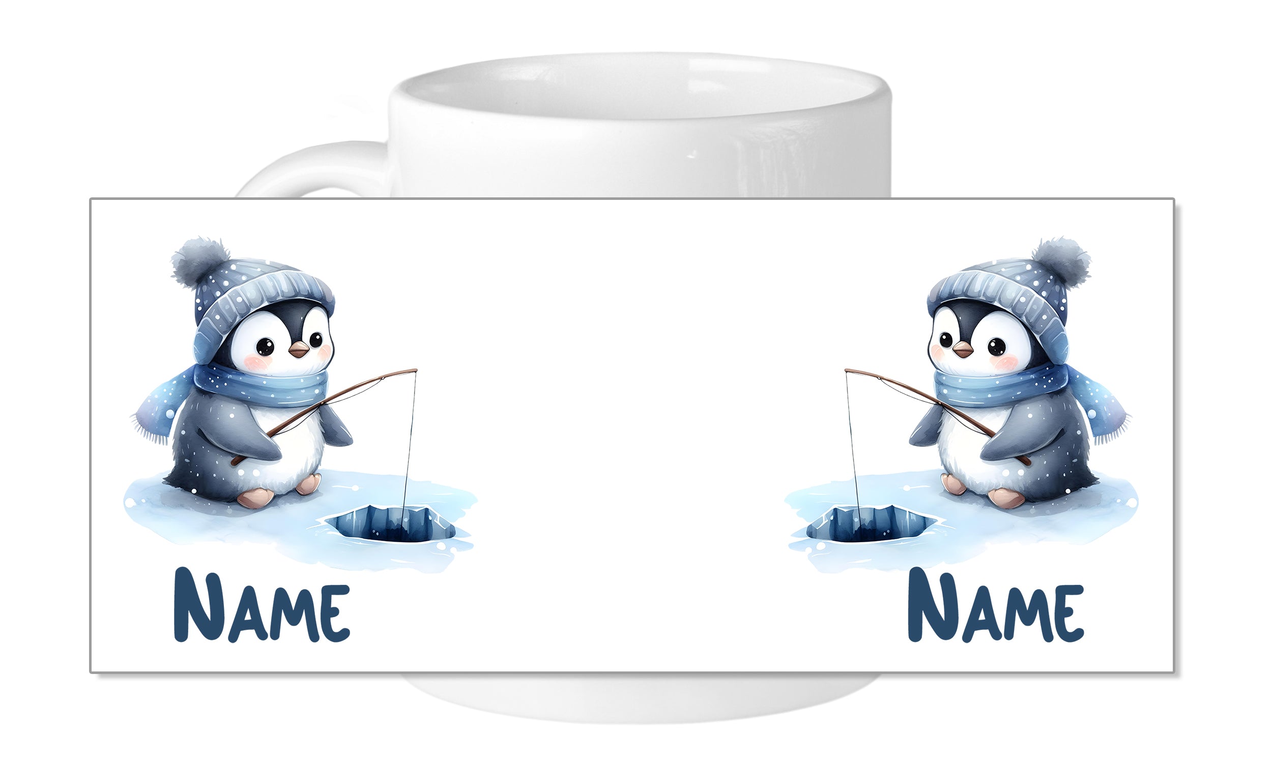 Tasse Pinguin Angler