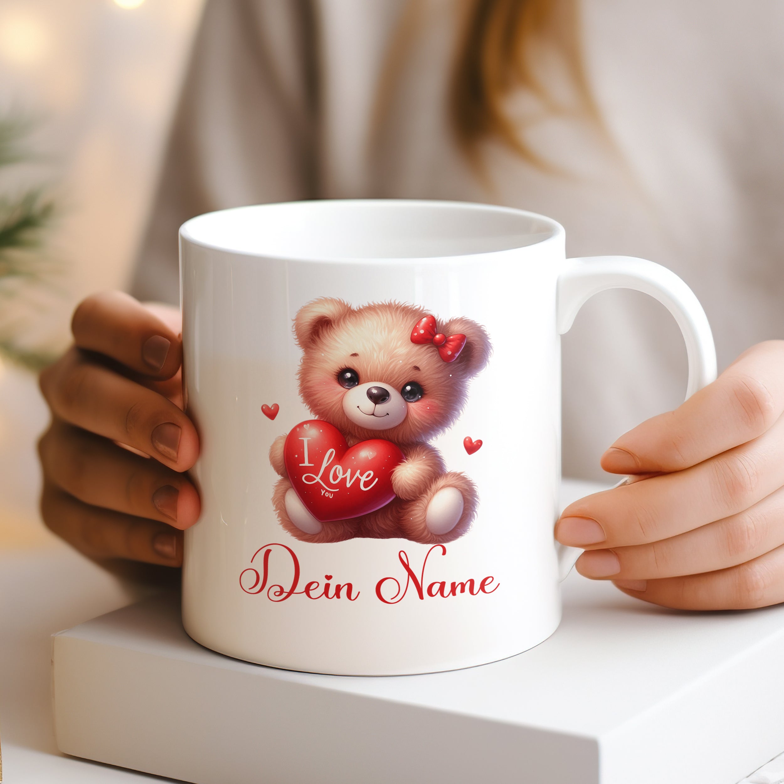 Tasse mit süßem Bärenmotiv