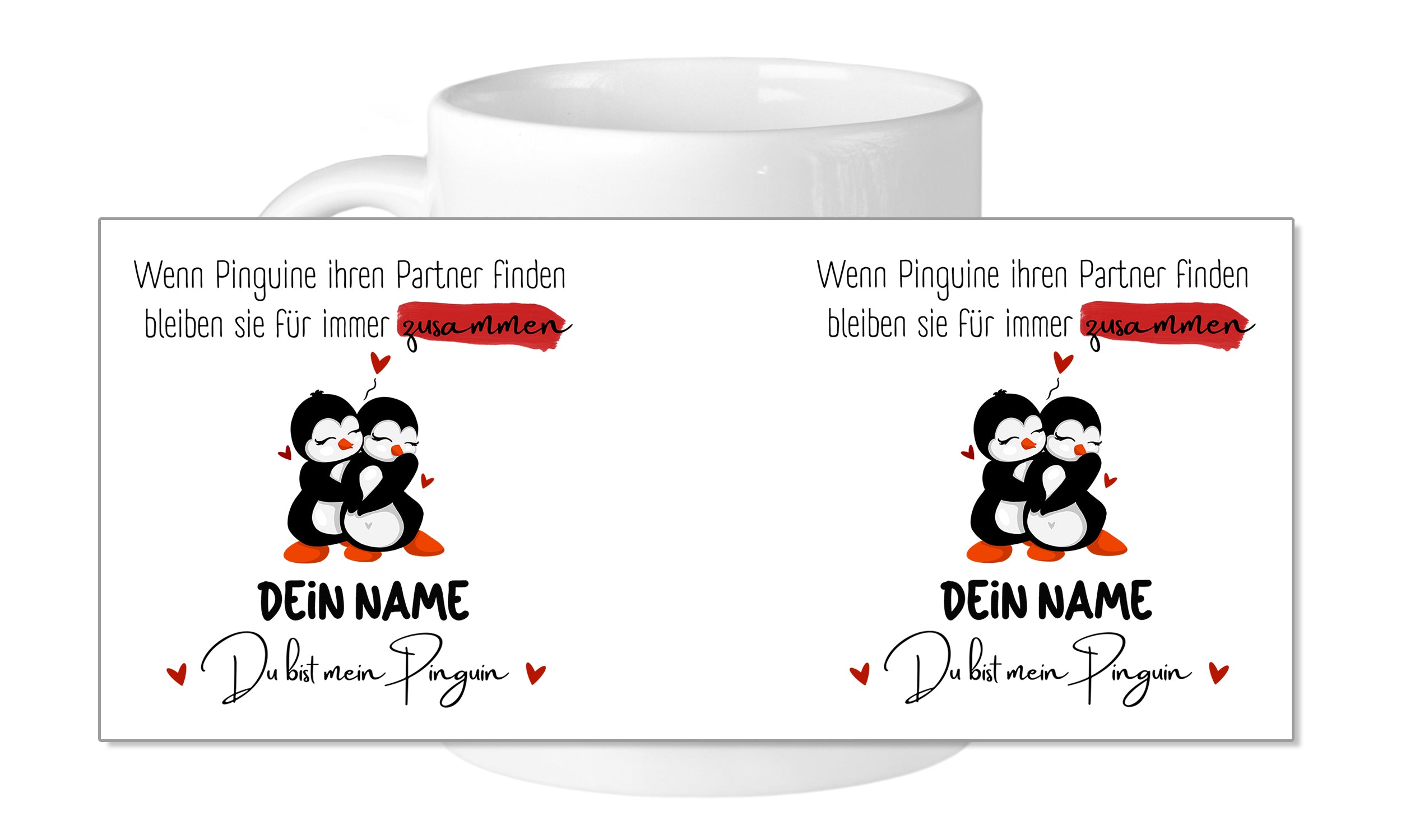 Tasse Du bist mein Pinguin