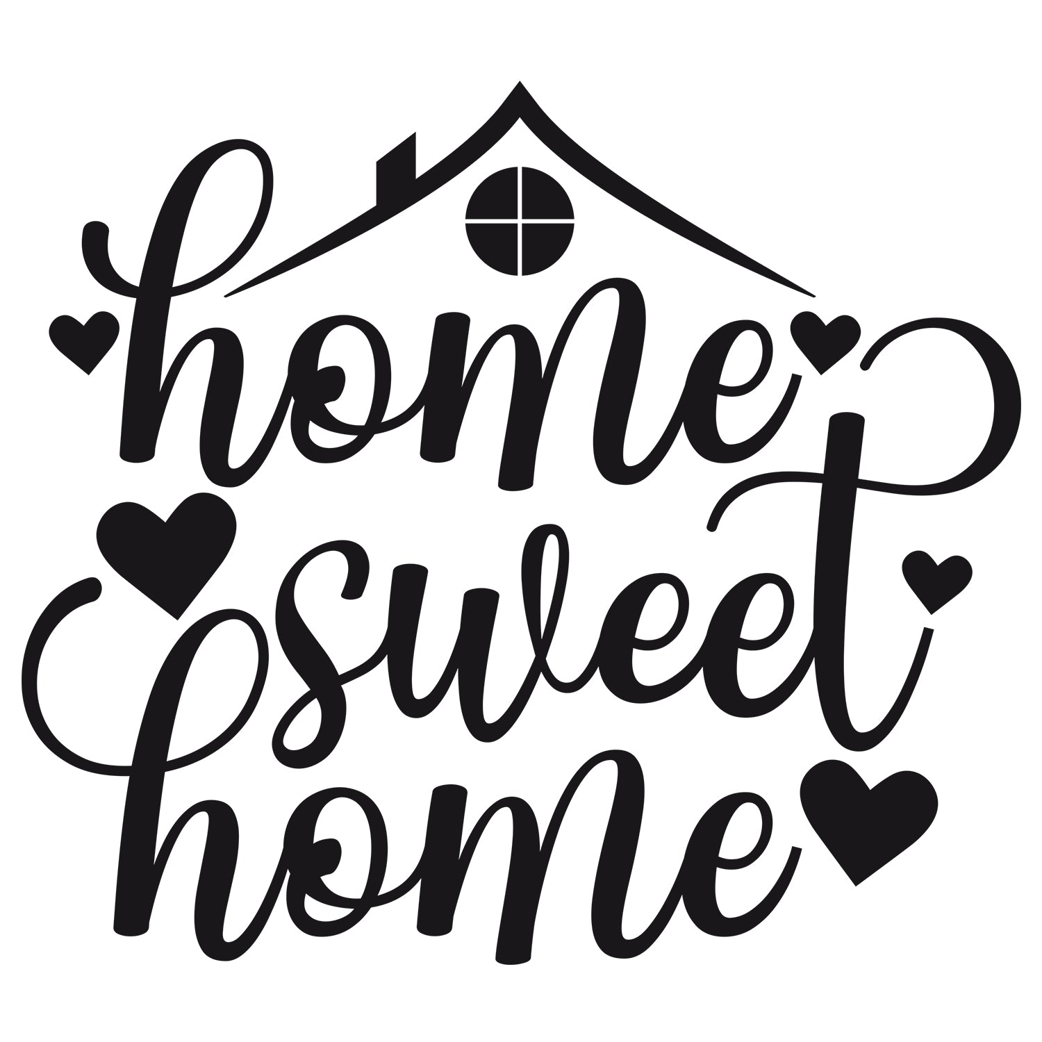 Wandtattoo Home Sweet Home