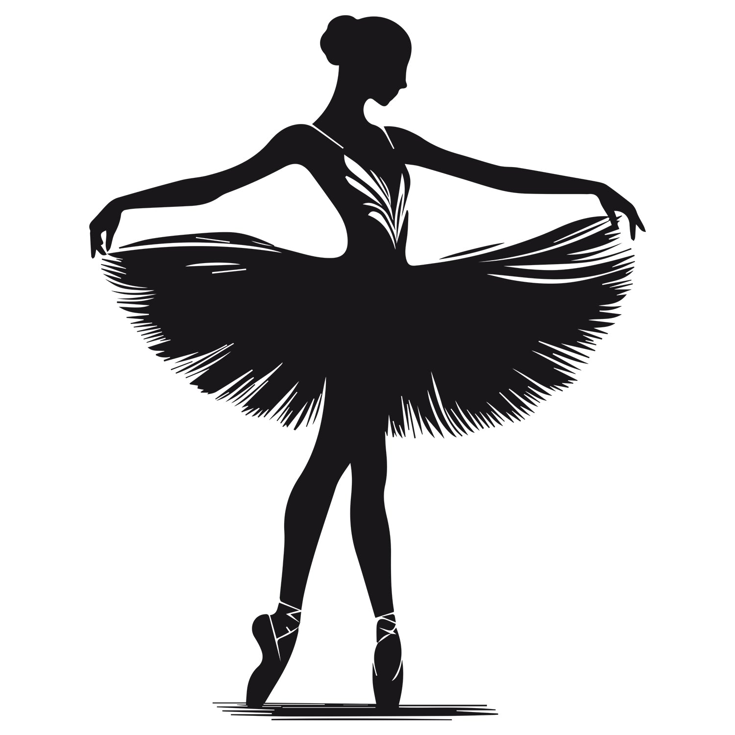 Wandtattoo Ballerina
