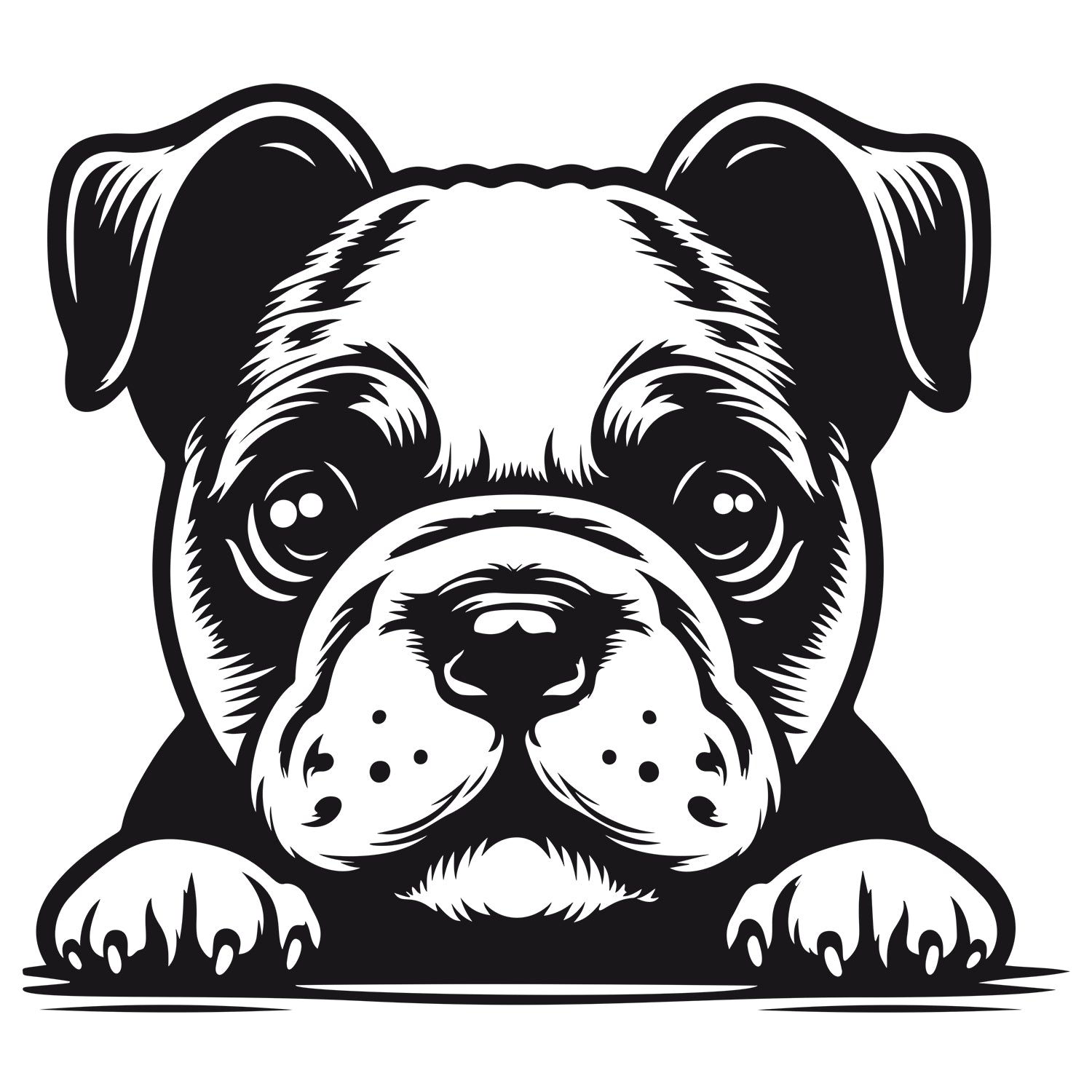 Wandtattoo Bulldogge