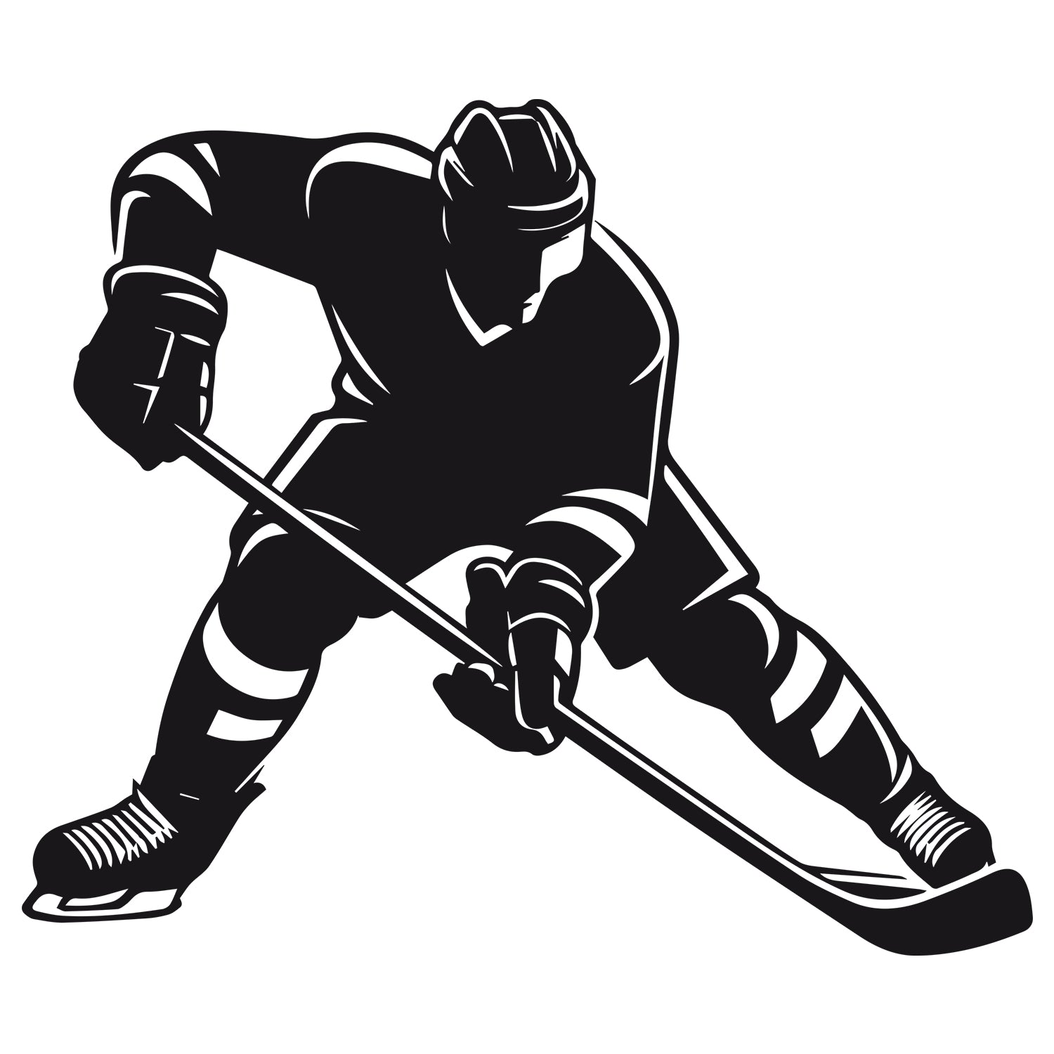 Wandtattoo Eishockeyspieler