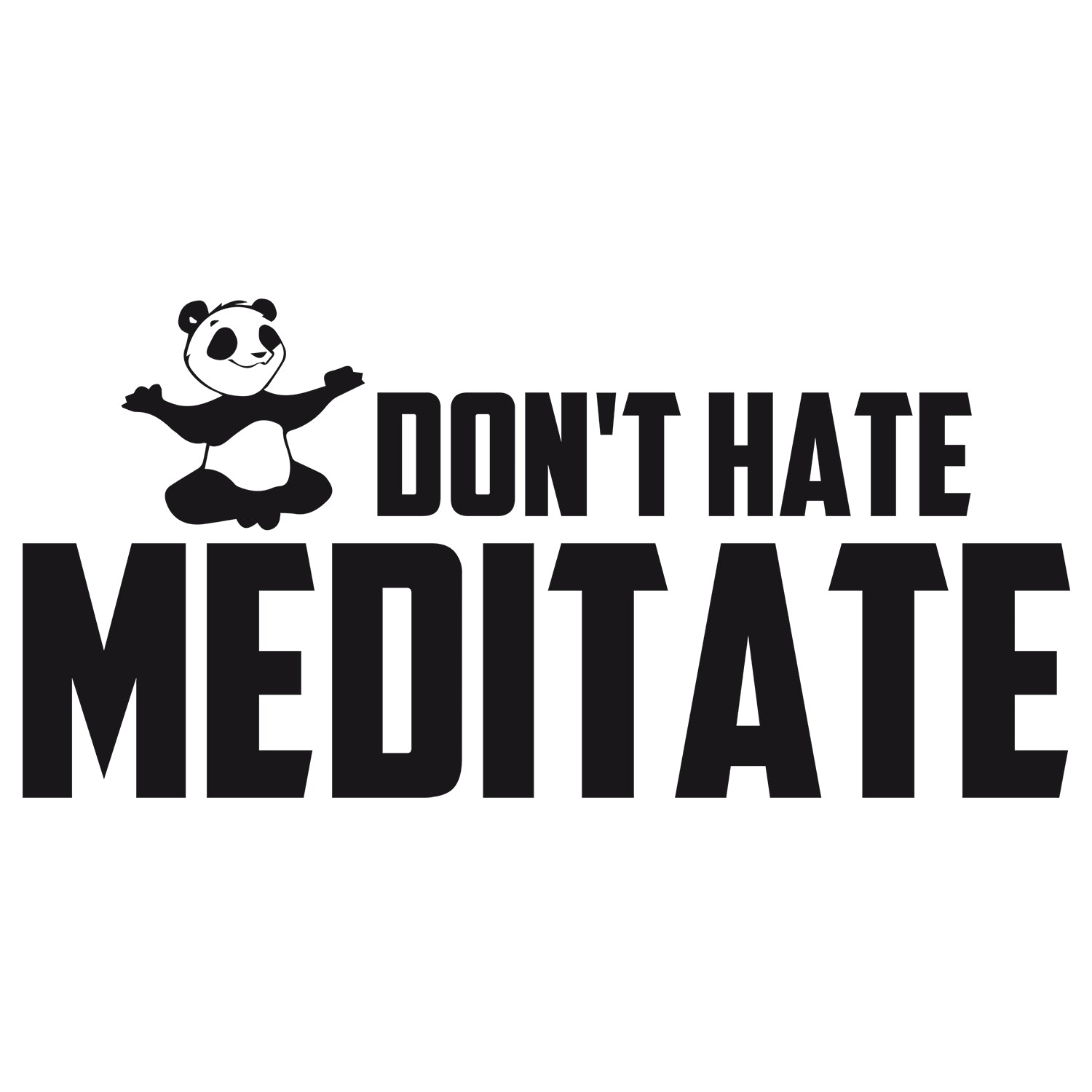 Wandtattoo Panda - Entspanne und finde innere Ruhe