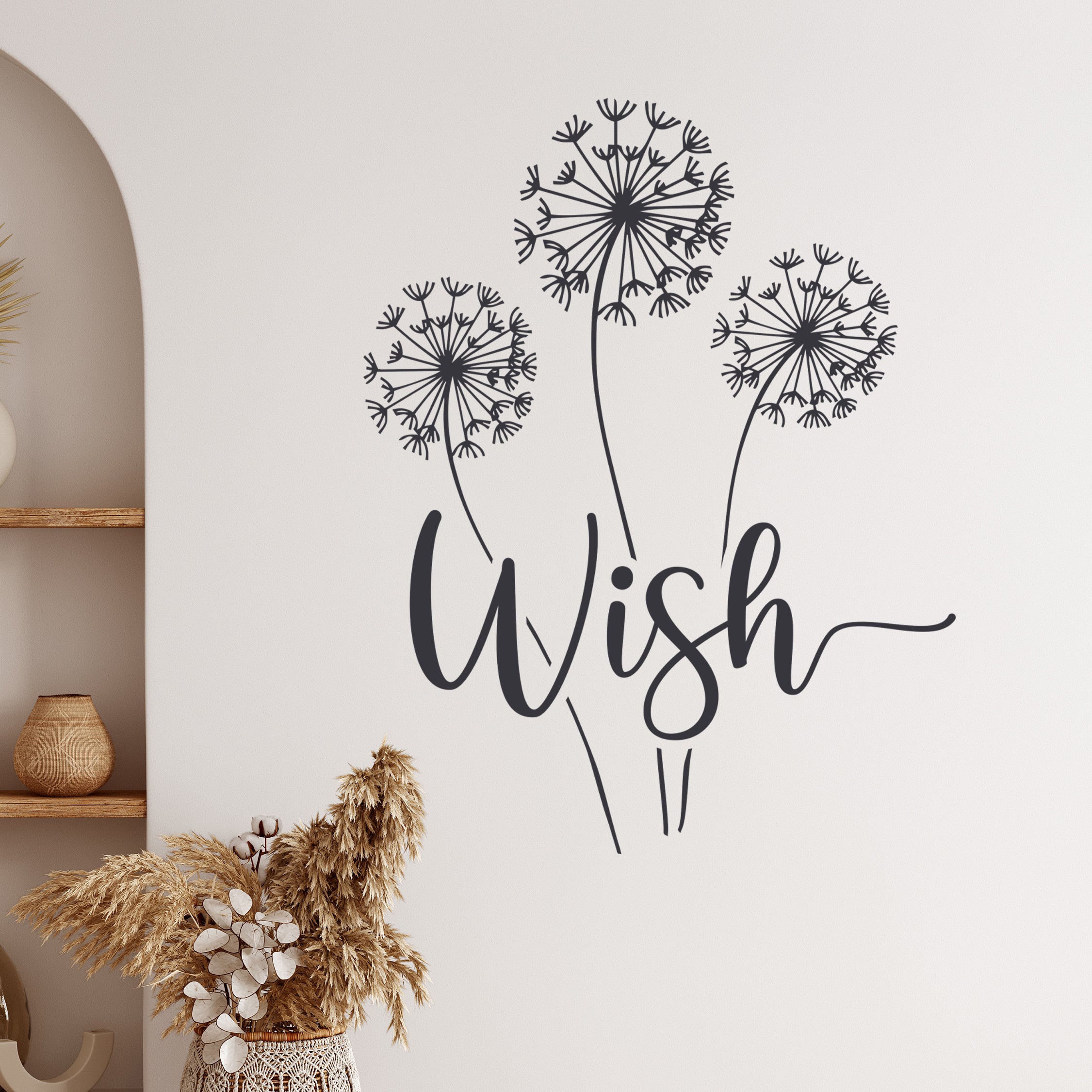 Wandtattoo Wish mit Pusteblume