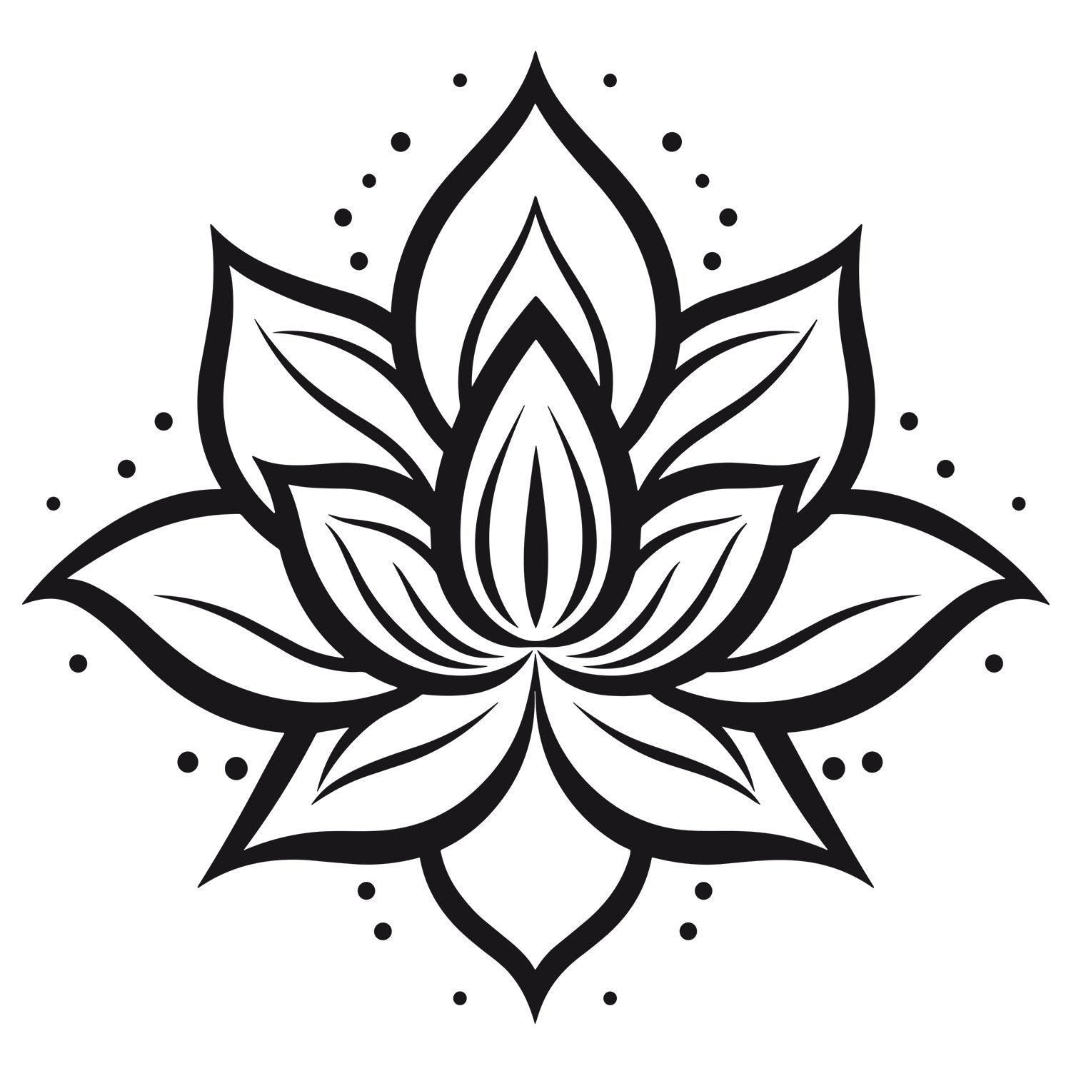 Wandtattoo Lotusblüte