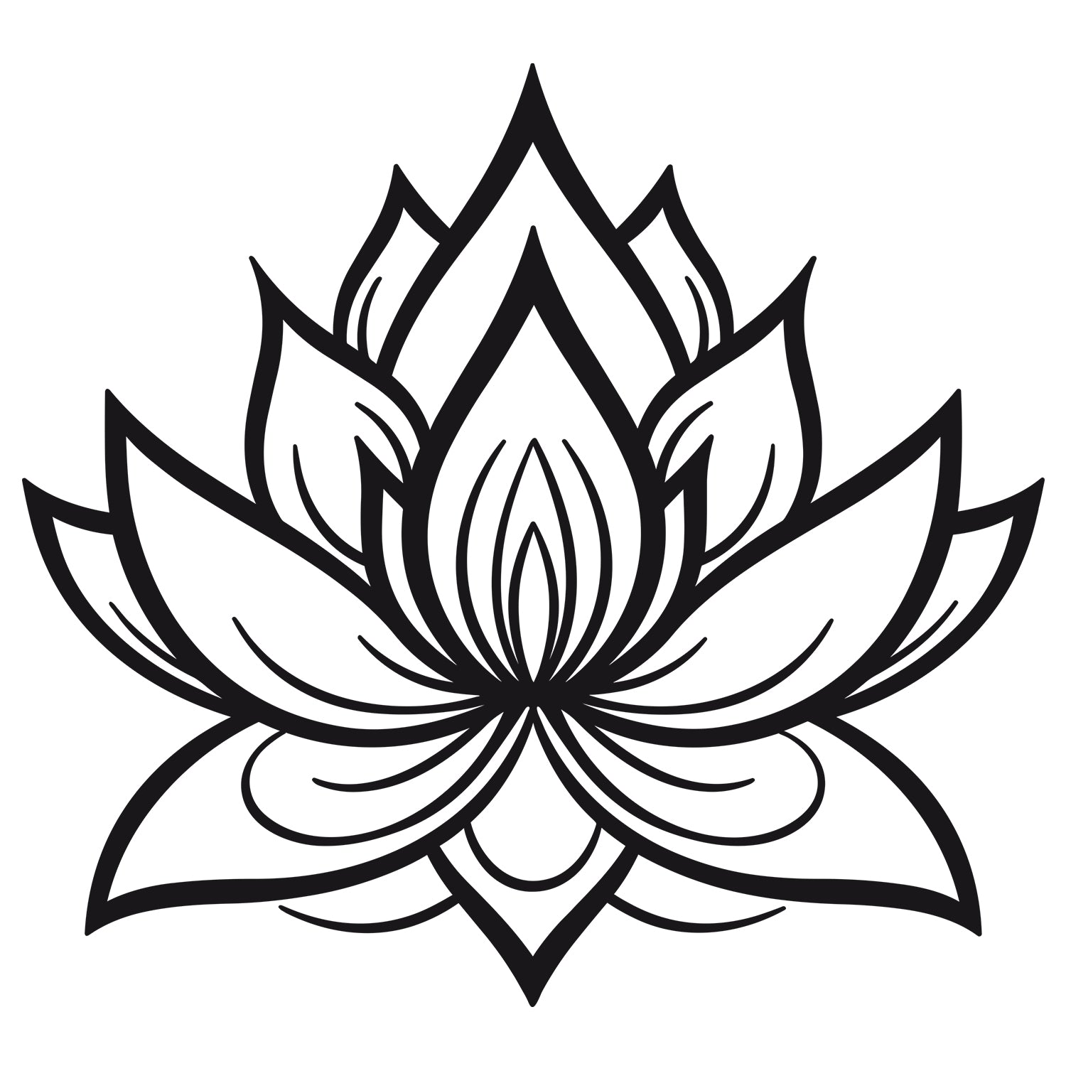 Wandtattoo Lotusblume - für eine harmonische Atmosphäre