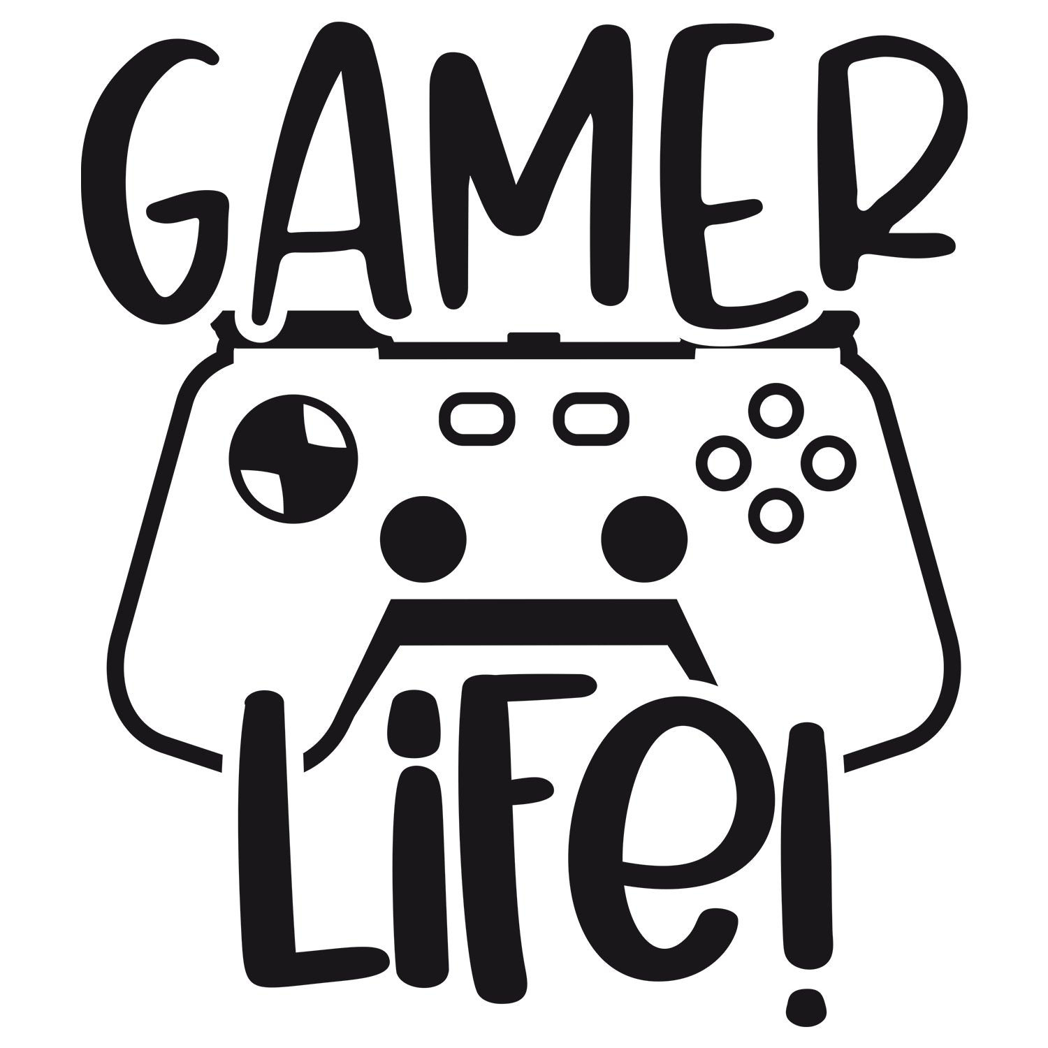 Wandtattoo Gamer Life