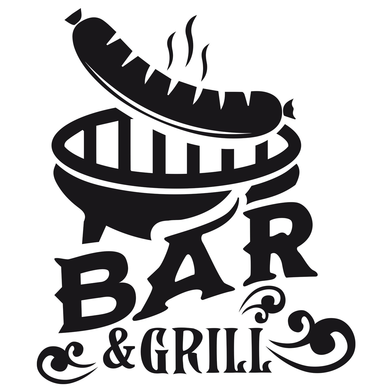 Wandtattoo Bar Grill