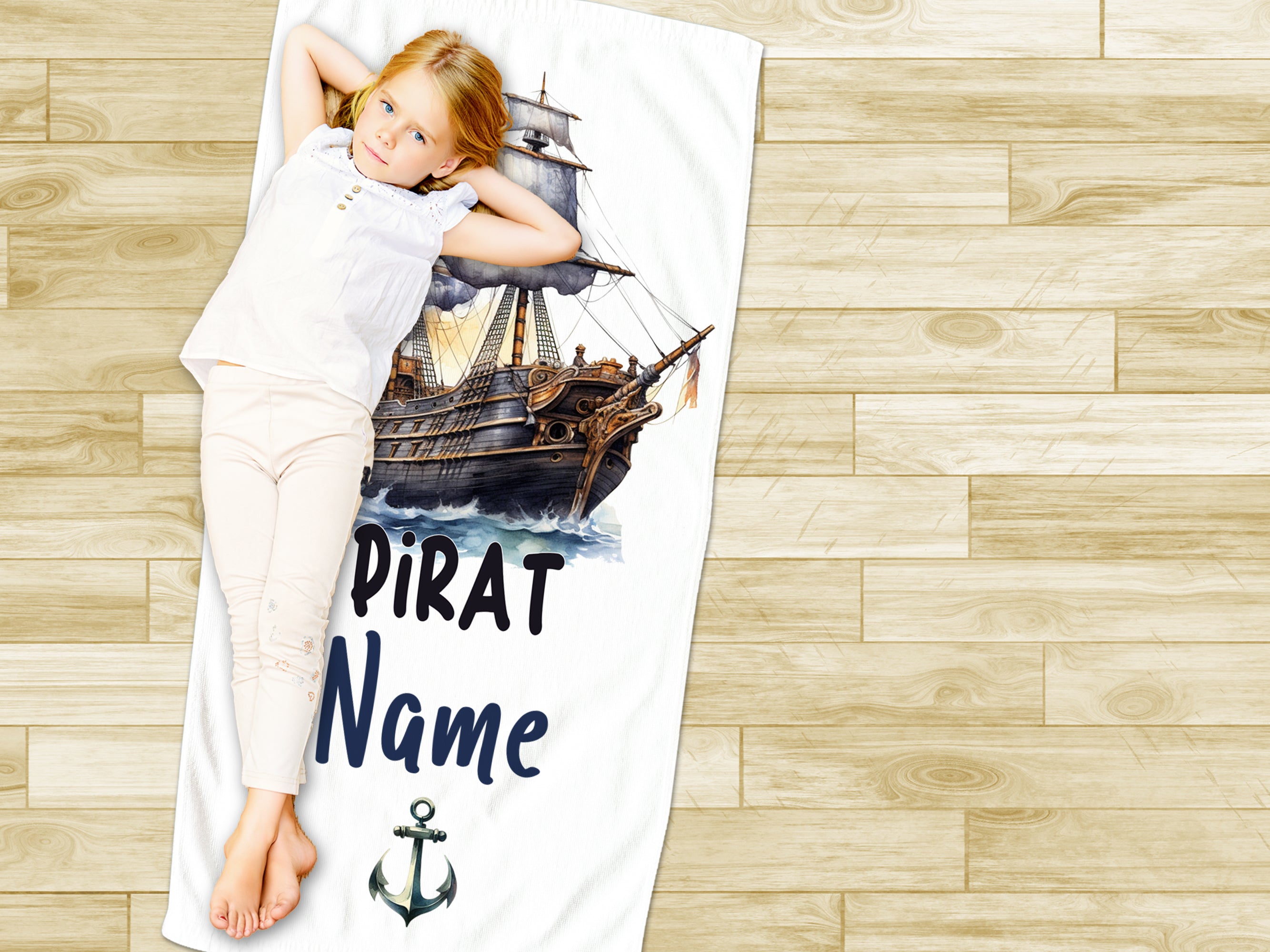 Handtuch Piratenschiff
