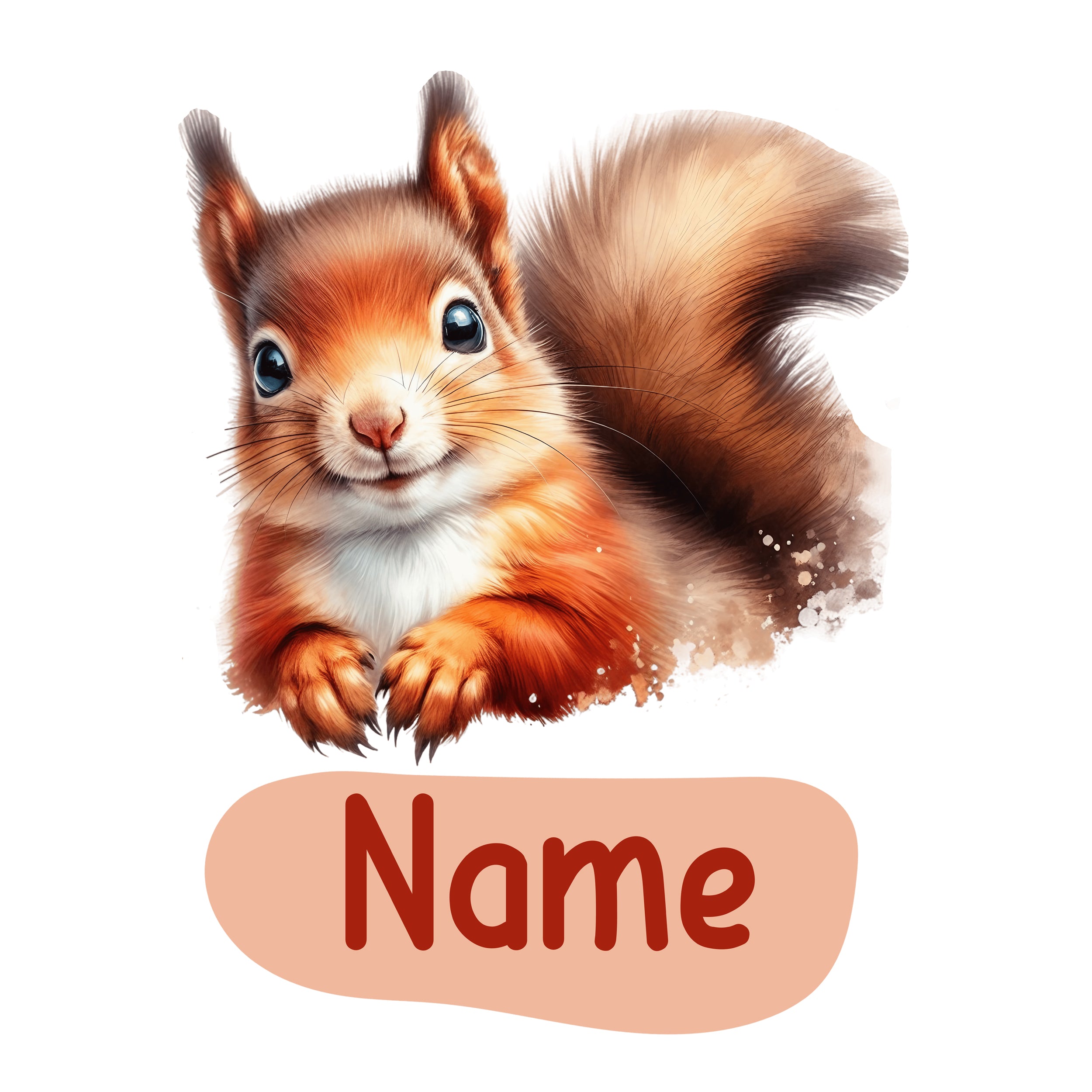 Wandtattoo Eichhörnchen