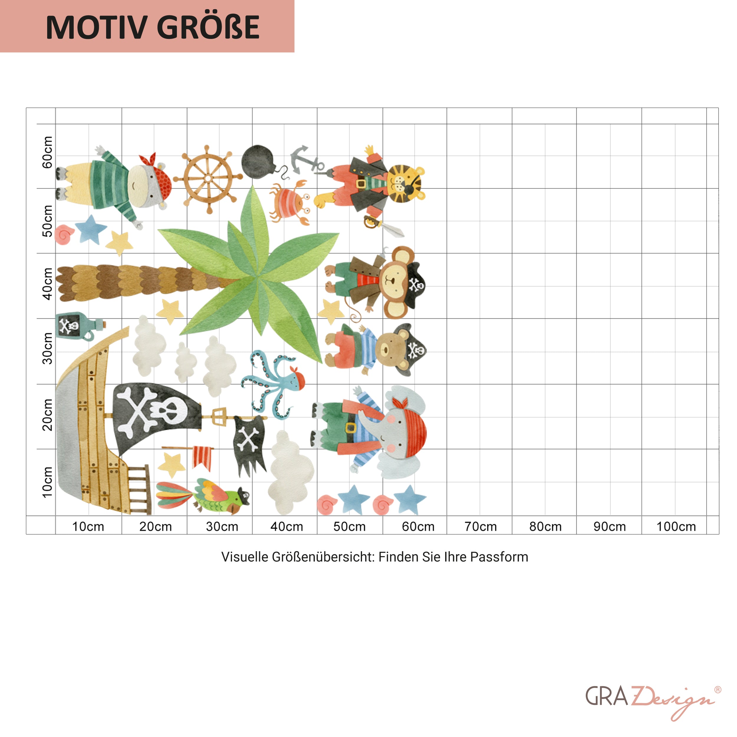 Wandtattoo Piratenabenteuer