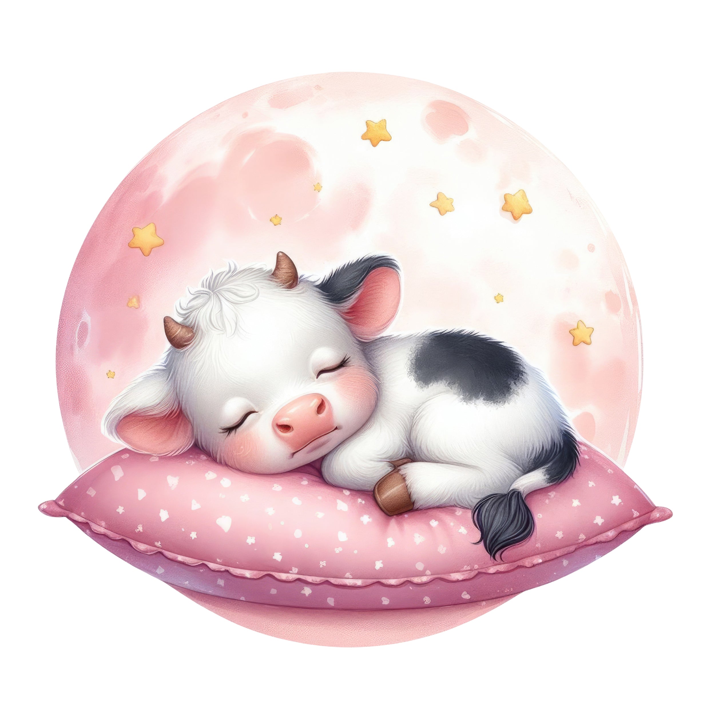 Wandtattoo schlafende Kuh - Für süße Träume