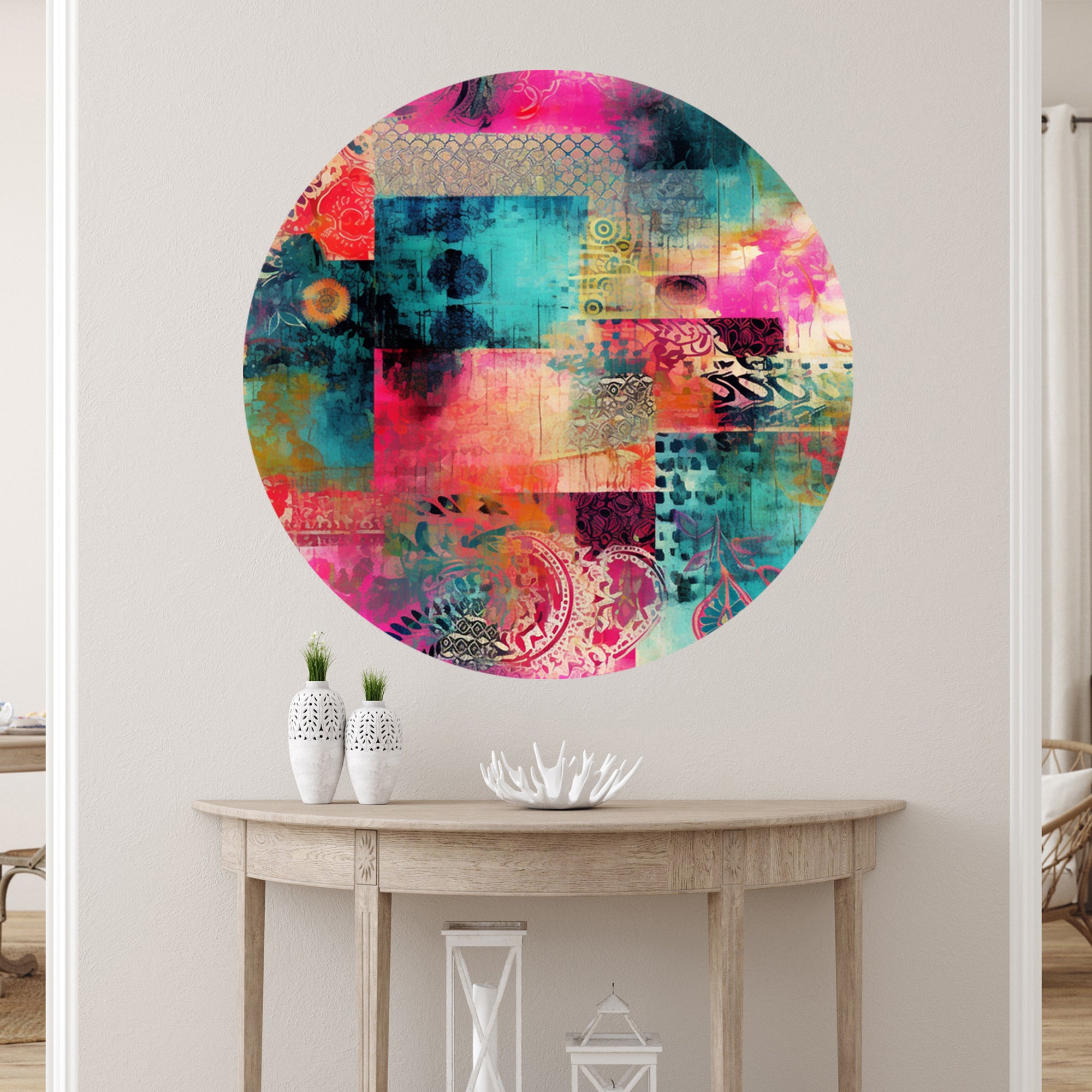 Wandtattoo Bunte Collage