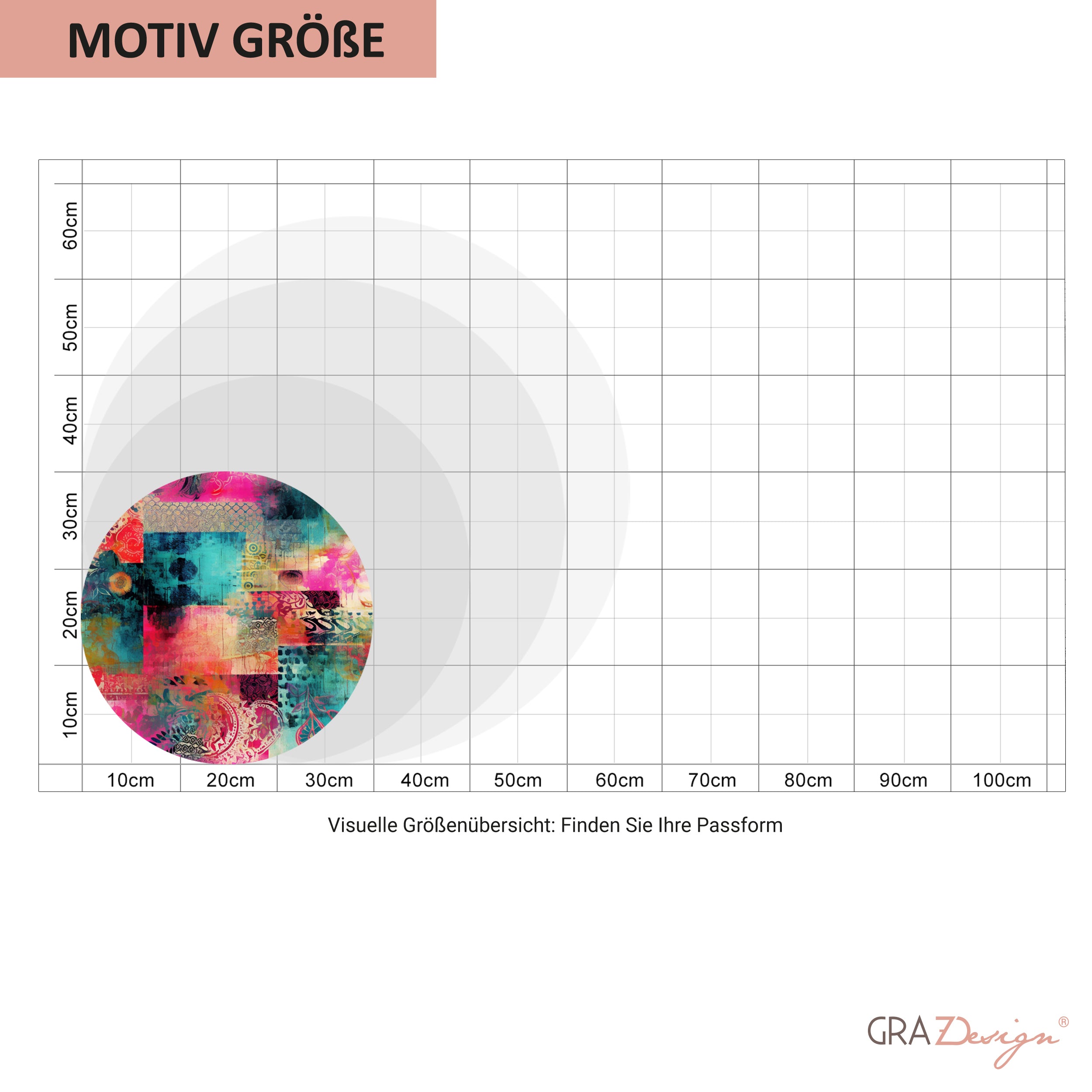 Wandtattoo Bunte Collage