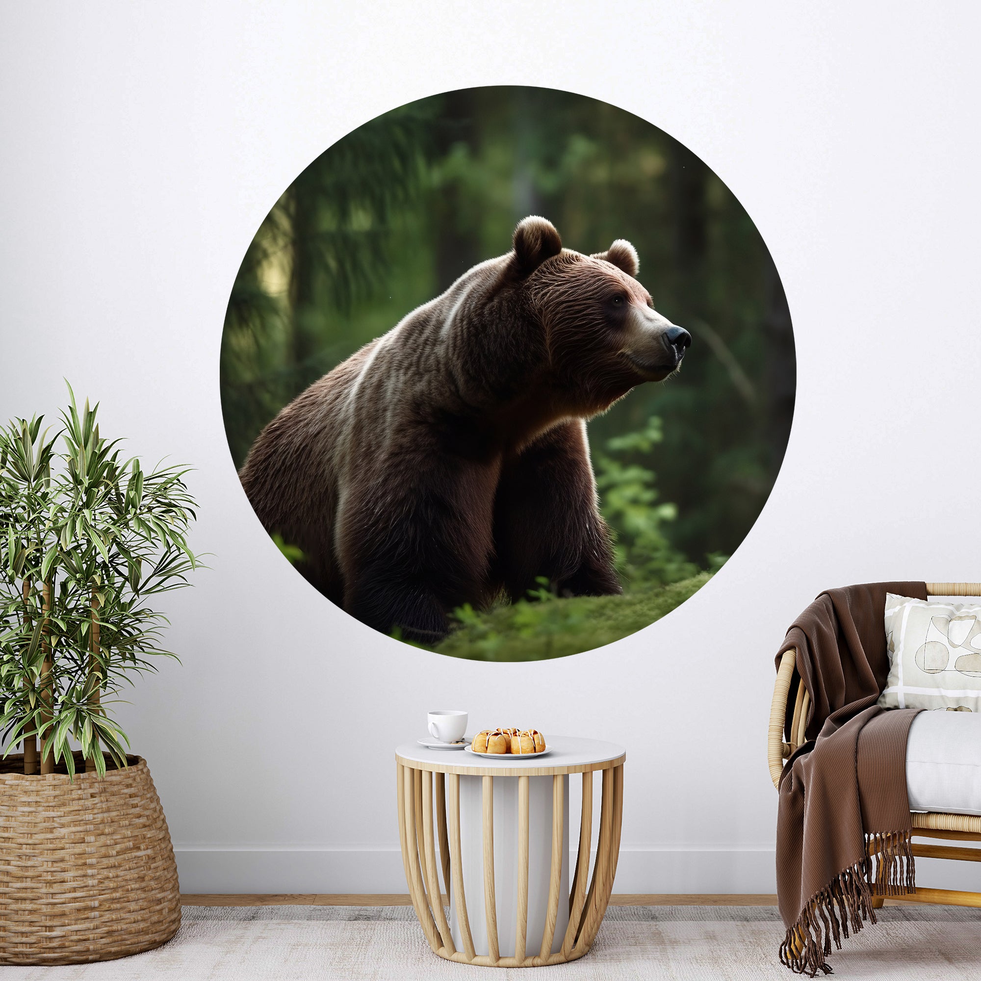 Wandtattoo Bär - Natürliche Stärke für dein Zuhause