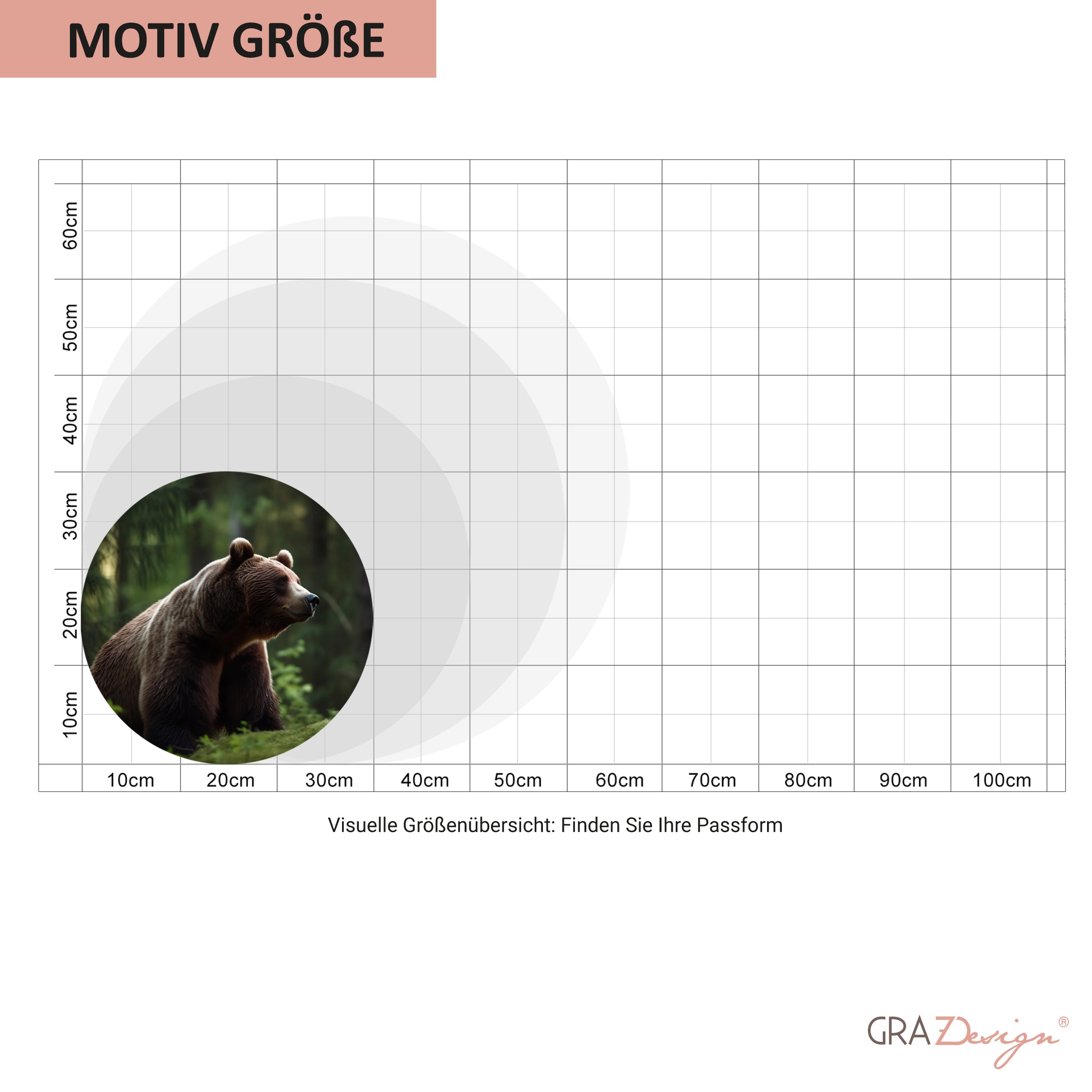 Wandtattoo Bär - Natürliche Stärke für dein Zuhause